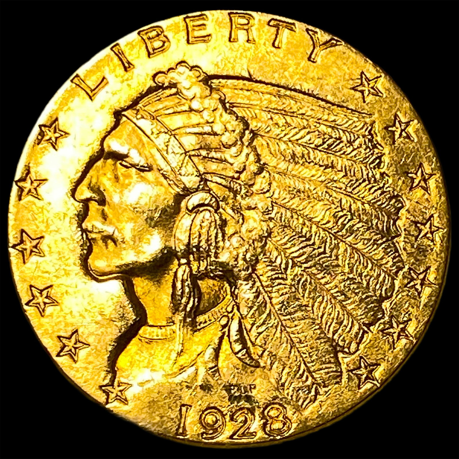 1928 Indian Head Gold $2.50 Quarter Eagle UNCIRCULATED: 1928 Indian Head Gold $2.50 Quarter Eagle UNCIRCULATED