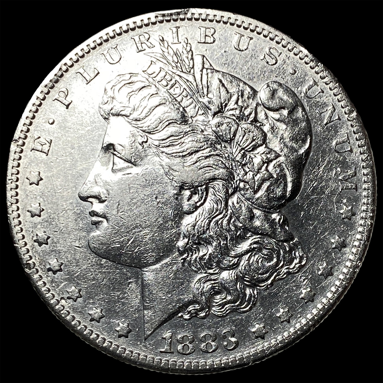 1883-S Silver Morgan Dollar CLOSELY UNCIRCULATED: 1883-S Silver Morgan Dollar CLOSELY UNCIRCULATED