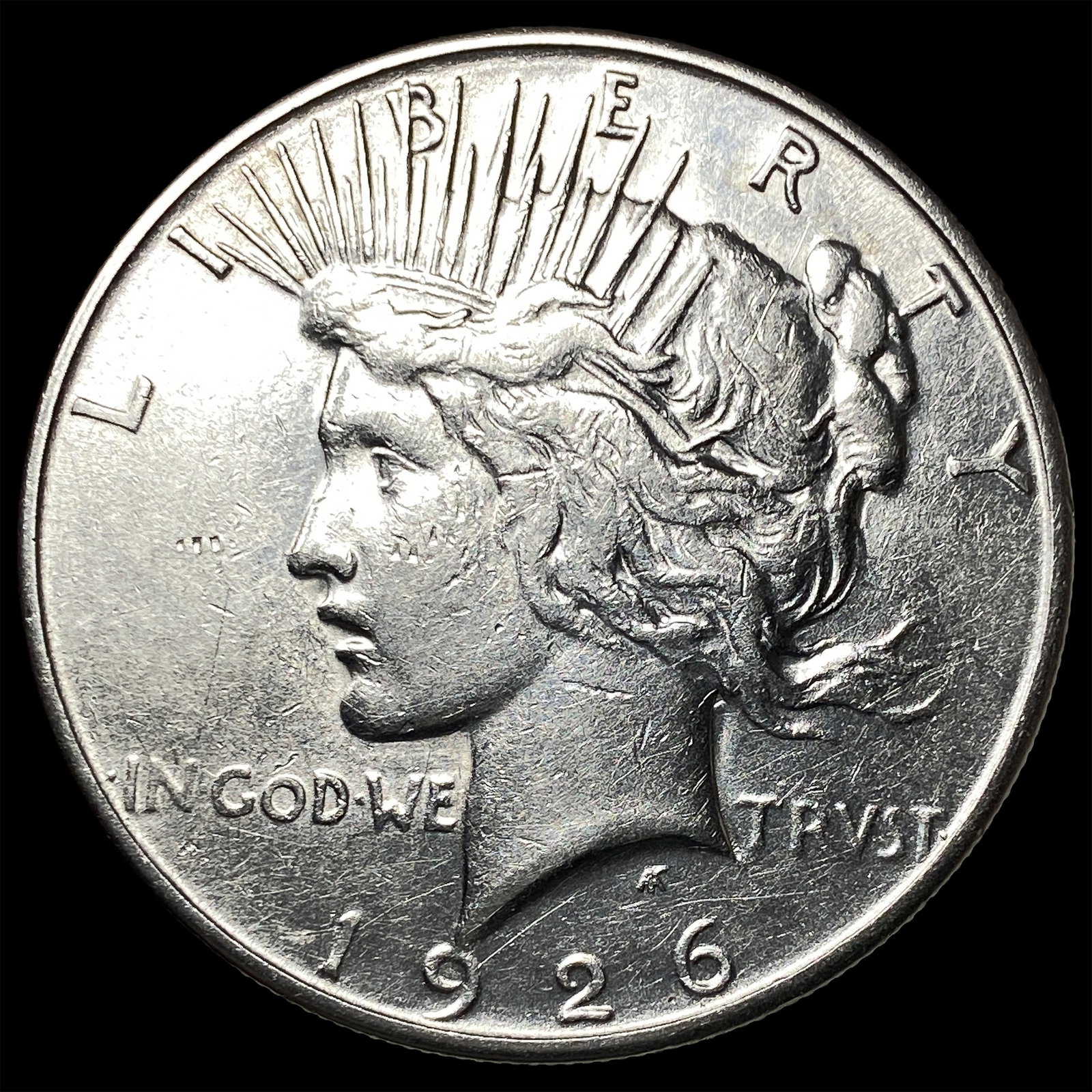 1926-S Silver Peace Dollar CLOSELY UNCIRCULATED: 1926-S Silver Peace Dollar CLOSELY UNCIRCULATED