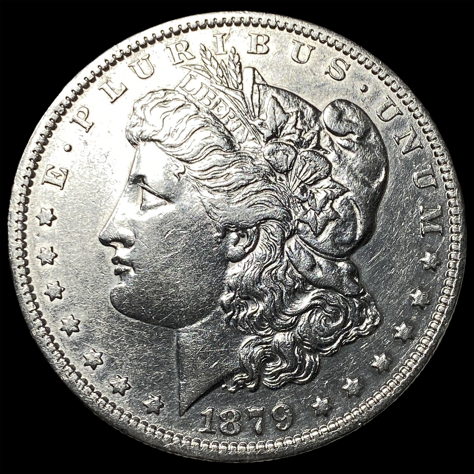 1879-S Silver Morgan Dollar CLOSELY UNCIRCULATED: 1879-S Silver Morgan Dollar CLOSELY UNCIRCULATED