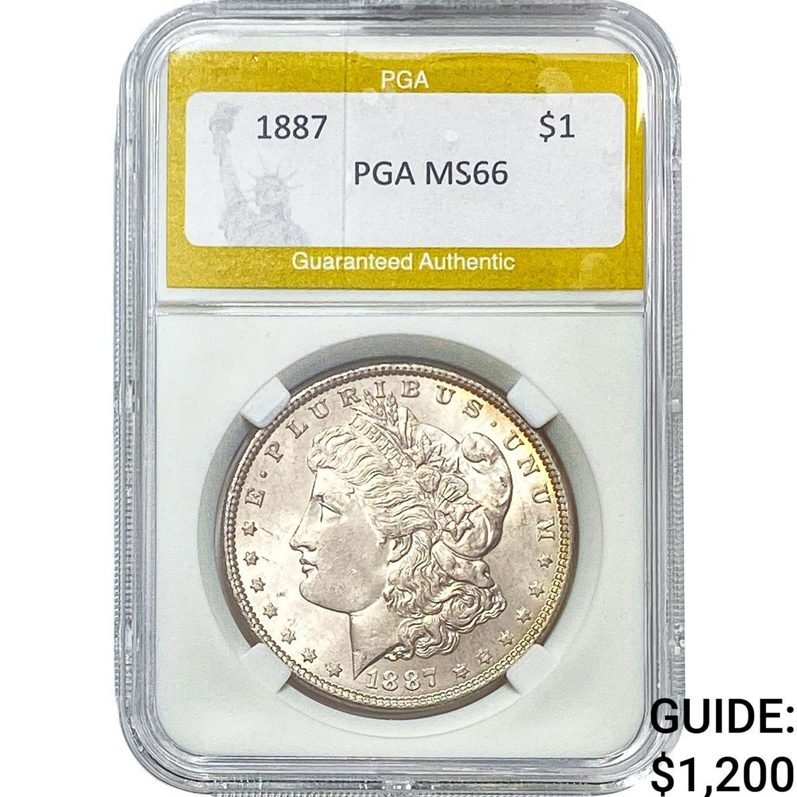 1887 Morgan Silver Dollar PGA MS66 (1 of 2)
