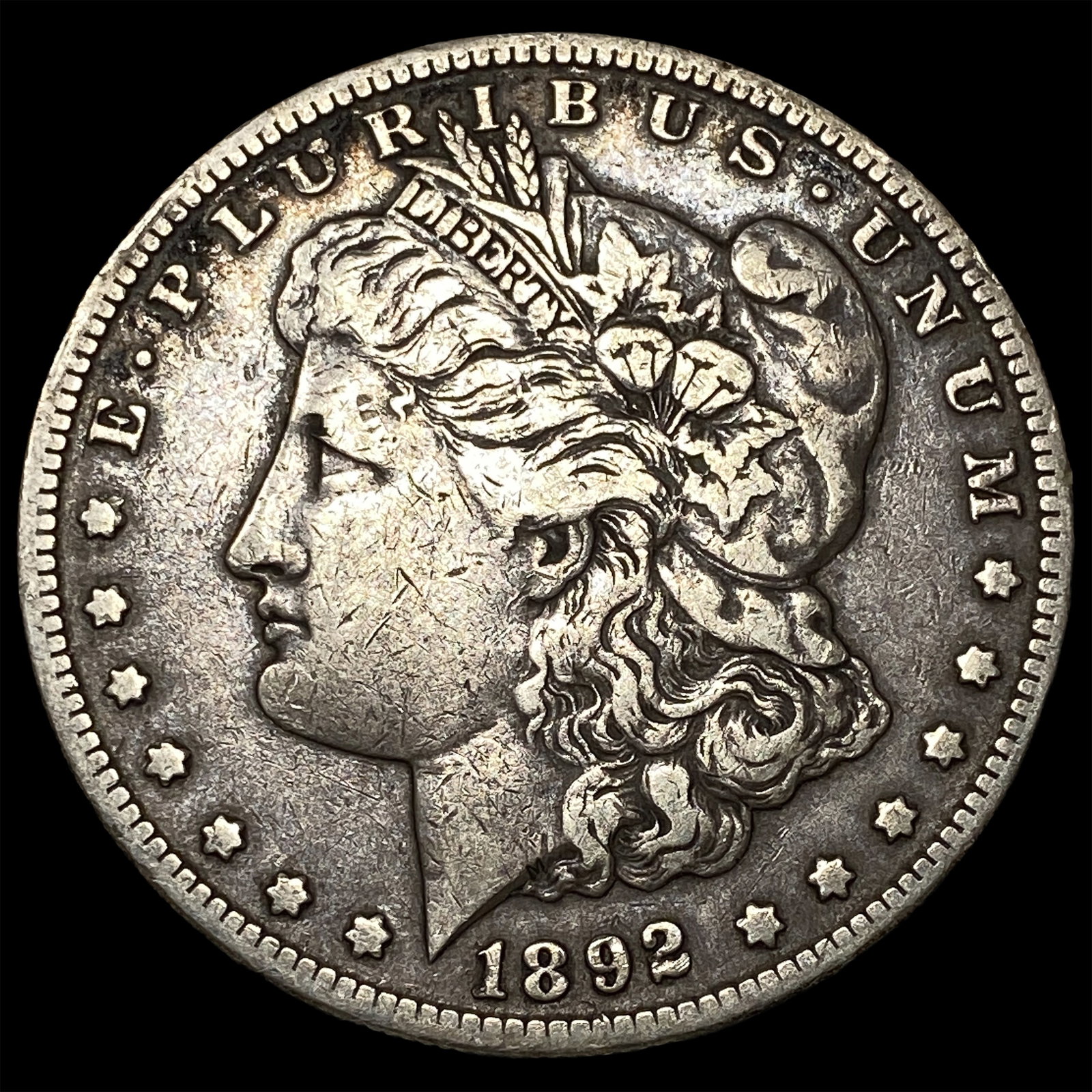 1892-S Silver Morgan Dollar NEARLY UNCIRCULATED: 1892-S Silver Morgan Dollar NEARLY UNCIRCULATED