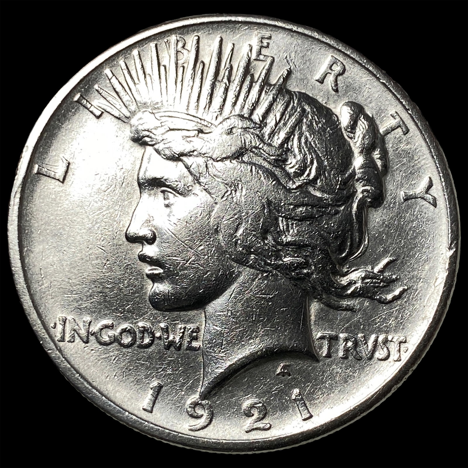 1921 Silver Peace Dollar CHOICE AU: 1921 Silver Peace Dollar CHOICE AU