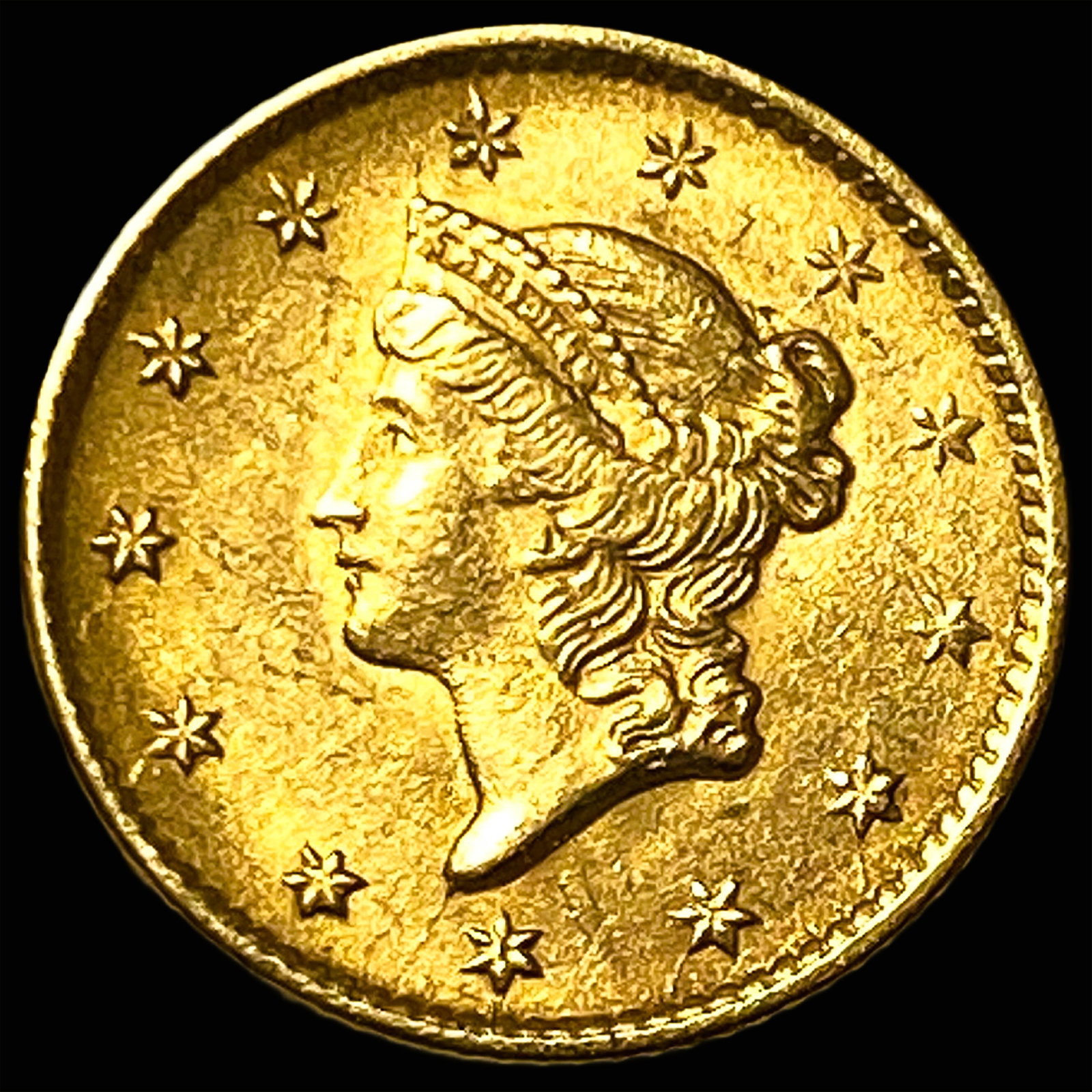 1854 Gold $1 Indian Princess Type 2 UNCIRCULATED: 1854 Gold $1 Indian Princess Type 2 UNCIRCULATED