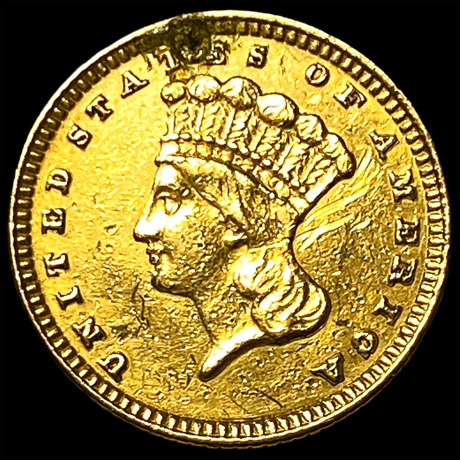 1882 Gold $1 Indian Head CHOICE AU: 1882 Gold $1 Indian Head CHOICE AU