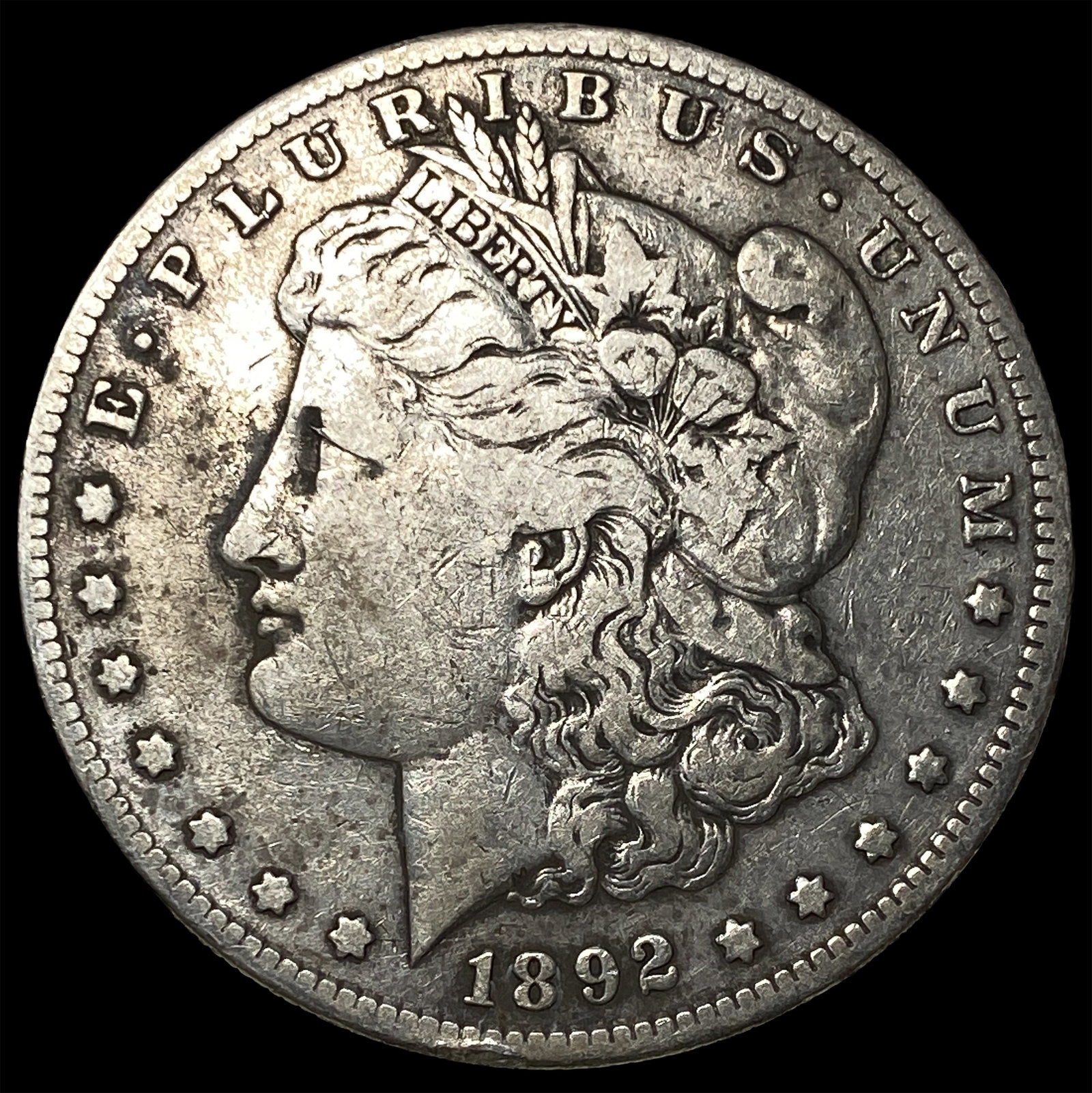 1892-S Silver Morgan Dollar LIGHTLY CIRCULATED: 1892-S Silver Morgan Dollar LIGHTLY CIRCULATED