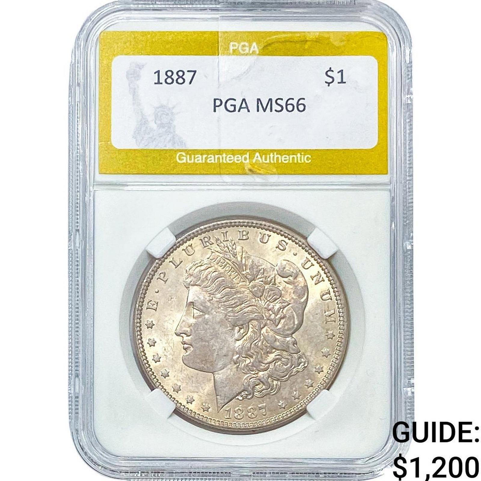 1887 Morgan Silver Dollar PGA MS66 (1 of 2)