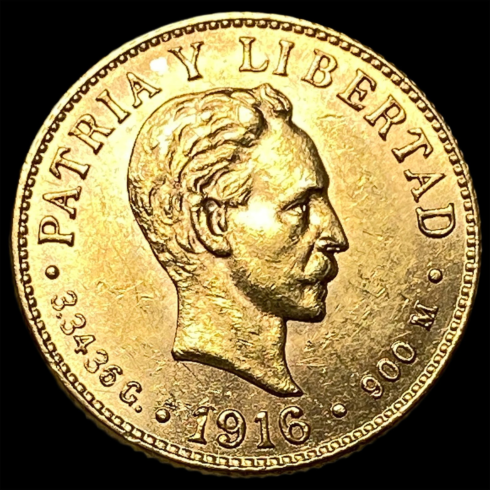 1916 Cuba Gold 2 Pesos UNCIRCULATED (1 of 2)