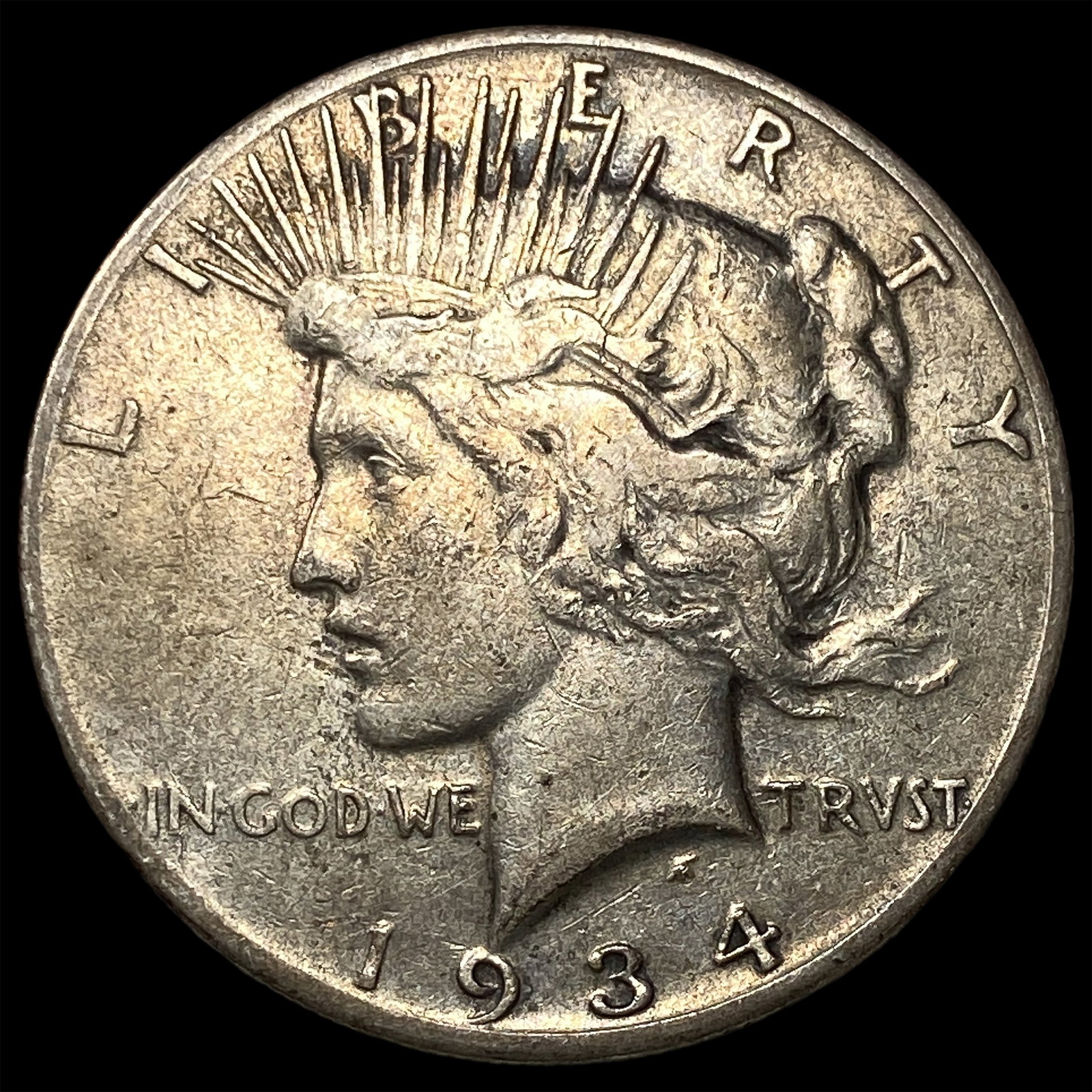 1934 Silver Peace Dollar NEARLY UNCIRCULATED: 1934 Silver Peace Dollar NEARLY UNCIRCULATED