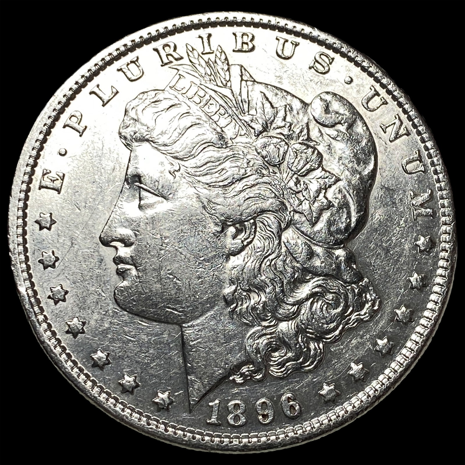 1896 Silver Morgan Dollar CHOICE AU: 1896 Silver Morgan Dollar CHOICE AU