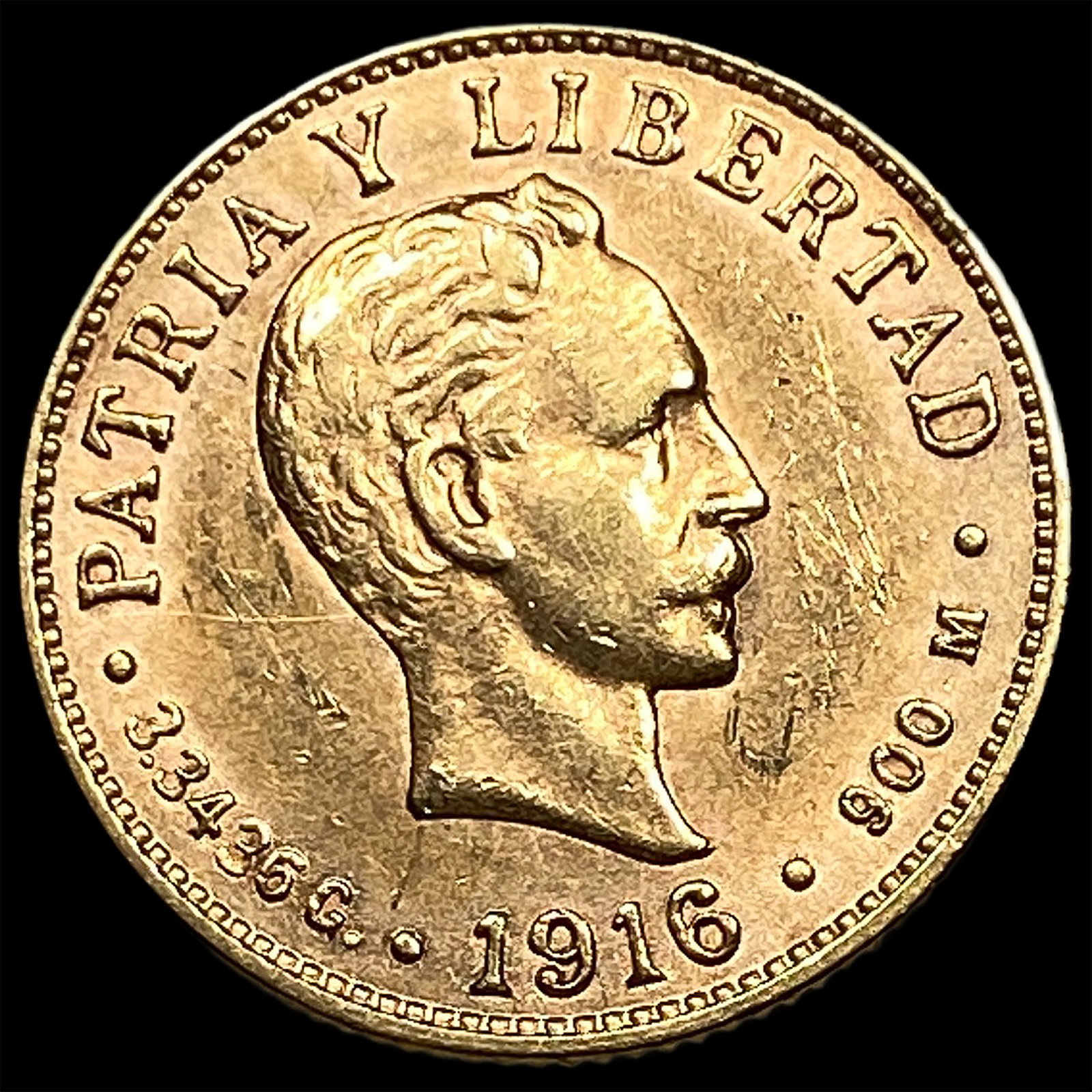 1916 Cuba Gold 2 Pesos UNCIRCULATED (1 of 2)