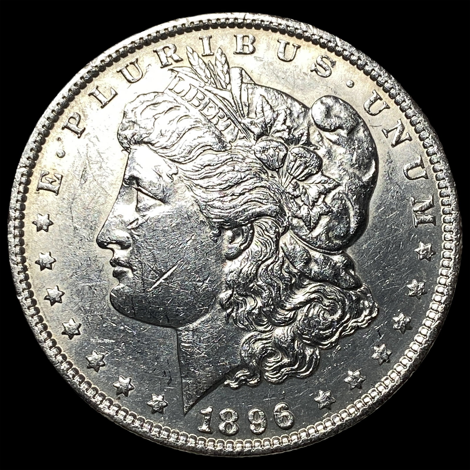 1896 Silver Morgan Dollar CHOICE AU: 1896 Silver Morgan Dollar CHOICE AU