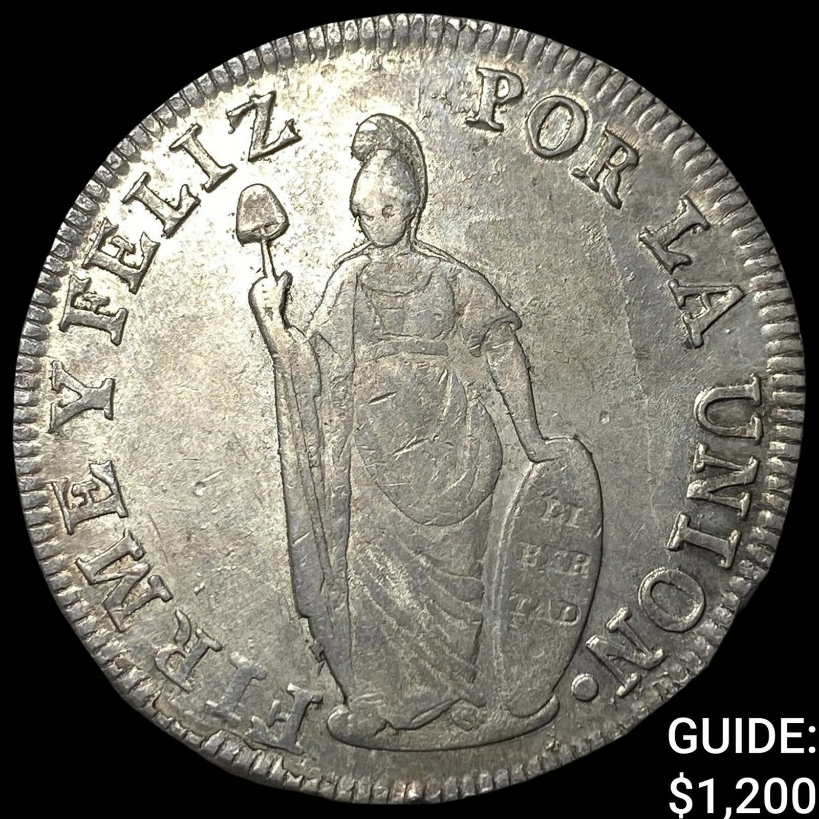 1835 MT Peru Silver 8 Reales: 1835 MT Peru Silver 8 Reales