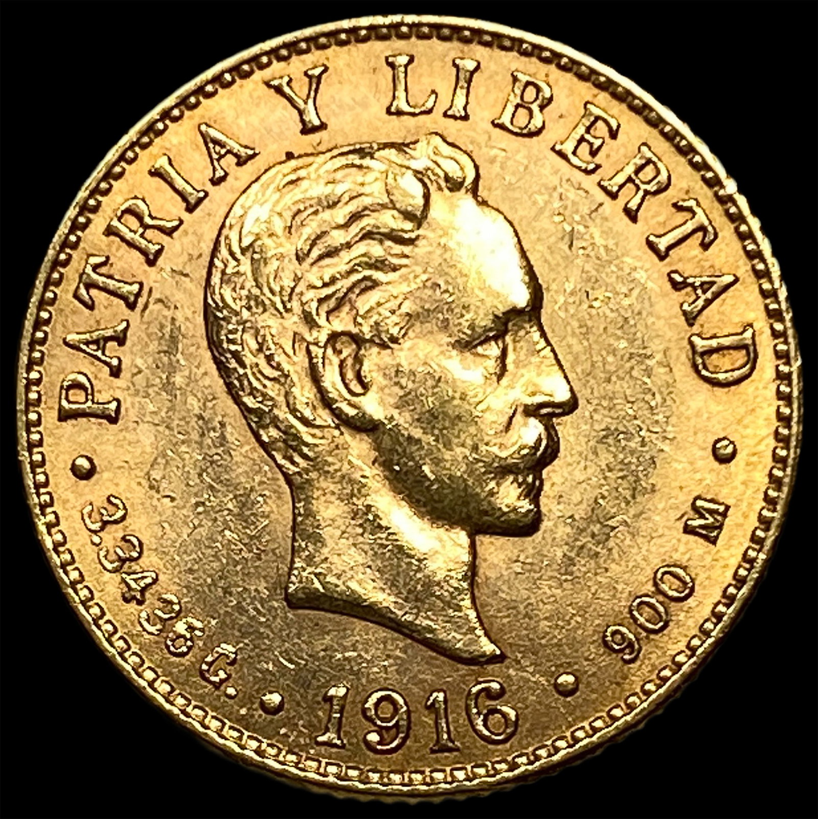 1916 Cuba Gold 2 Pesos UNCIRCULATED (1 of 2)