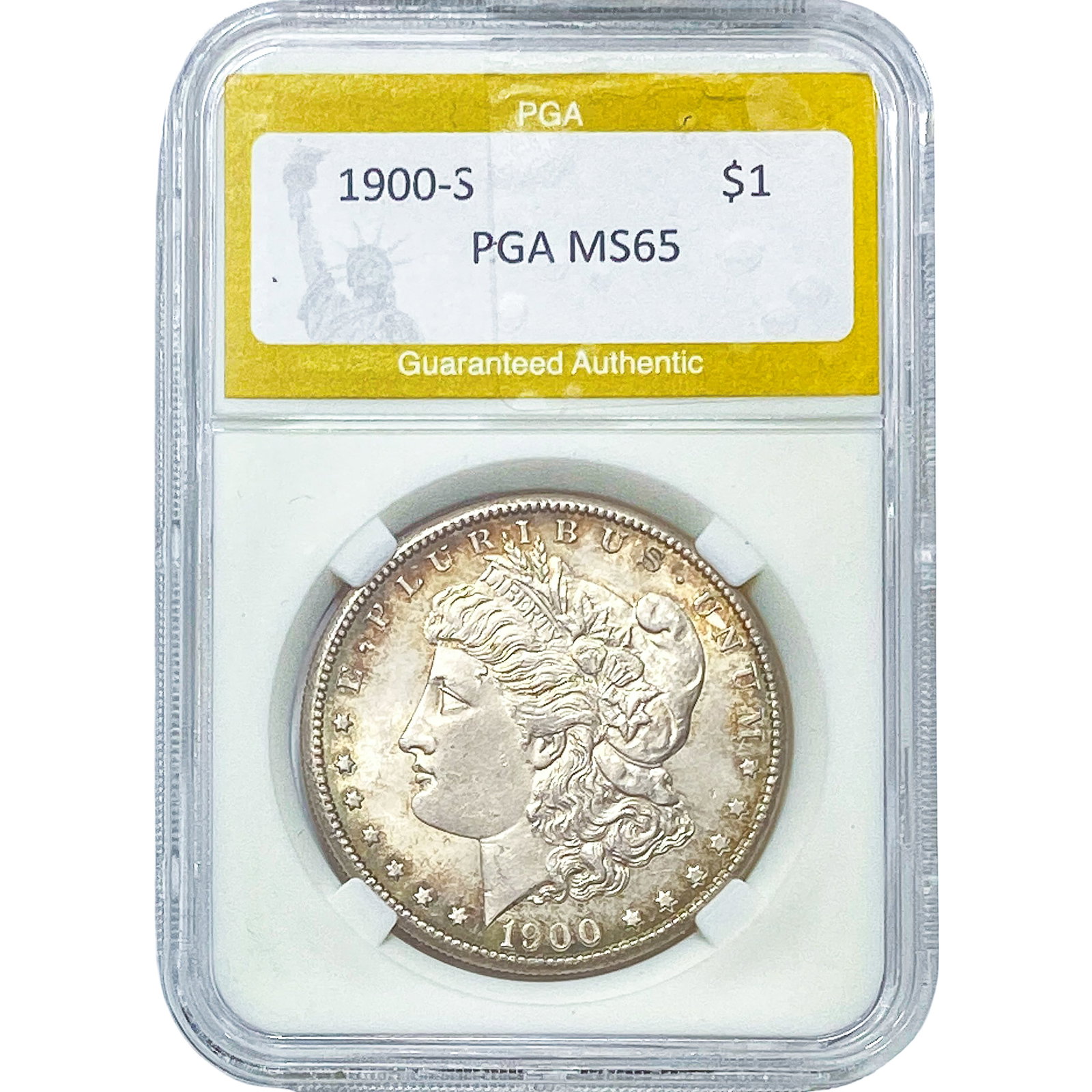 1900-S Morgan Silver Dollar PGA MS65