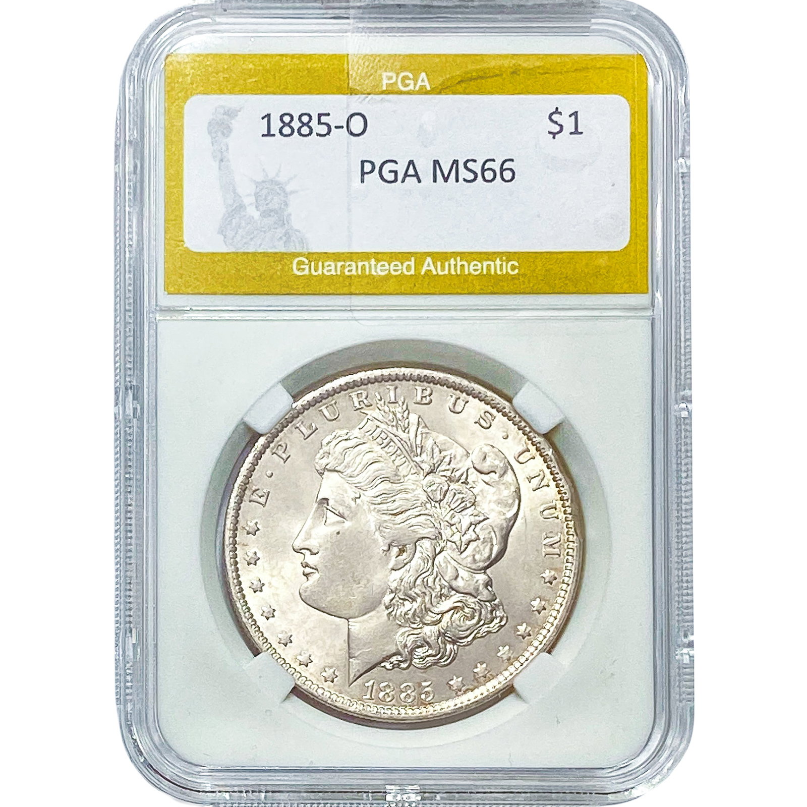 1885-O Morgan Silver Dollar PGA MS66