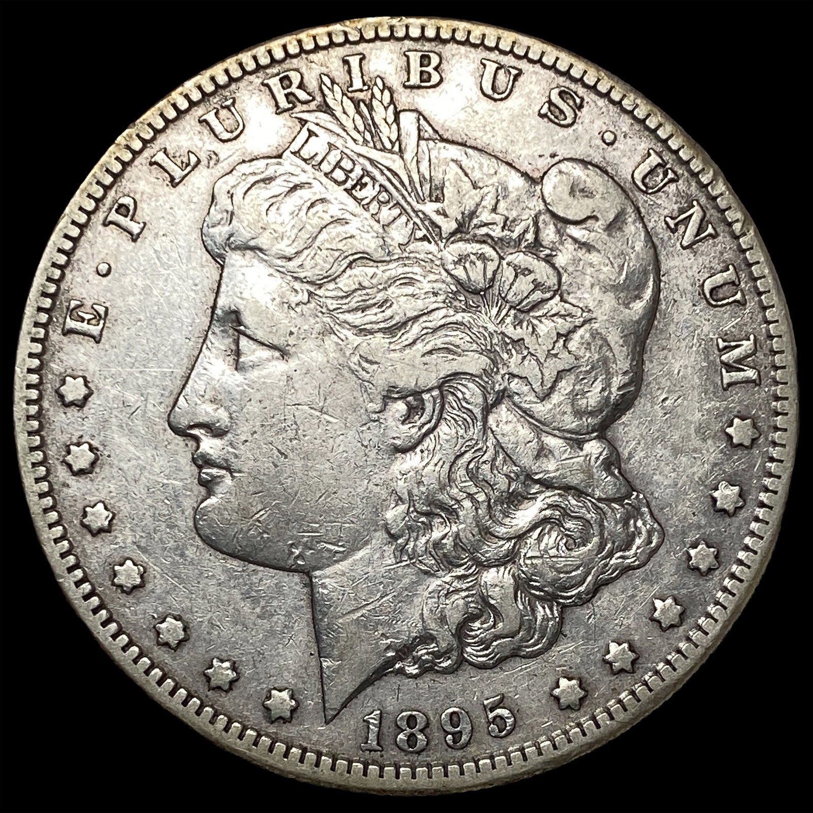 1895-S Silver Morgan Dollar NEARLY UNCIRCULATED: 1895-S Silver Morgan Dollar NEARLY UNCIRCULATED