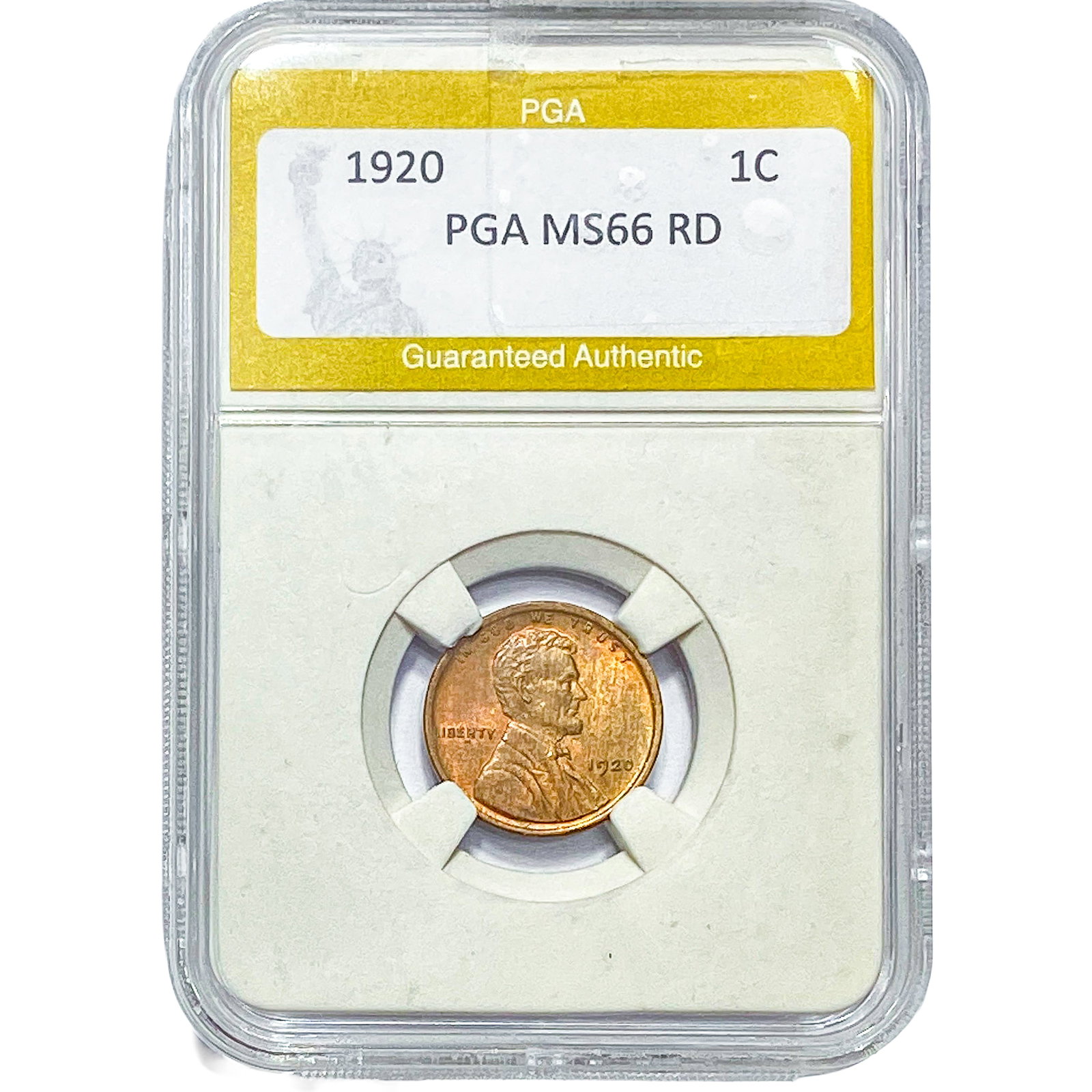 1920 Wheat Cent PGA MS66 RD