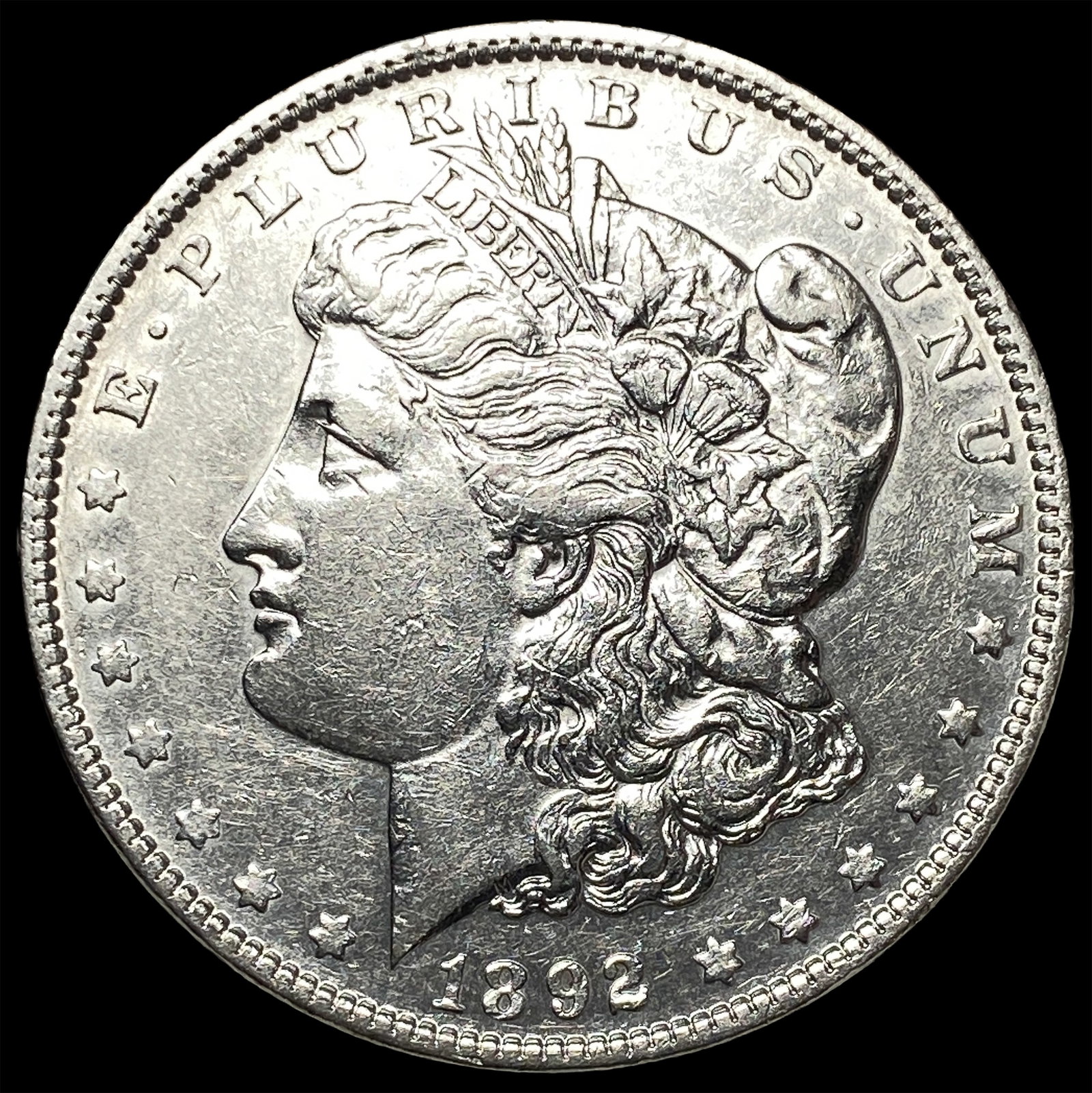 1892 Morgan Silver Dollar CLOSELY UNCIRCULATED: 1892 Morgan Silver Dollar CLOSELY UNCIRCULATED