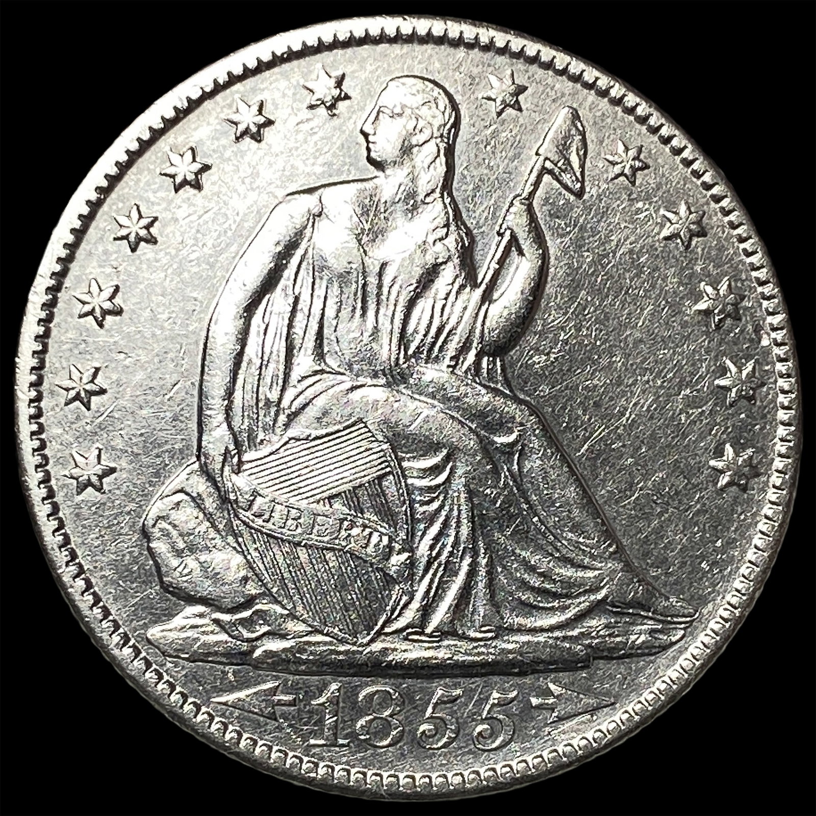 1855-O Silver Half Dollar UNCIRCULATED (1 of 2)