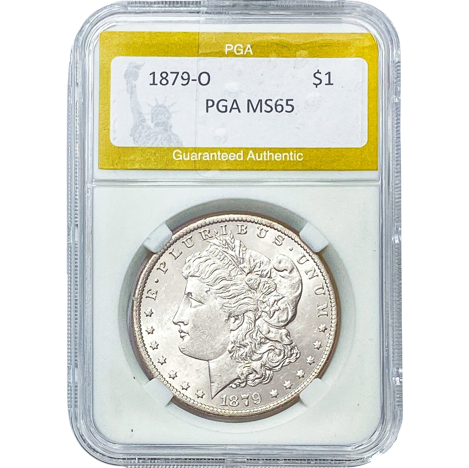 1879-O Morgan Silver Dollar PGA MS65: 1879-O Morgan Silver Dollar PGA MS65