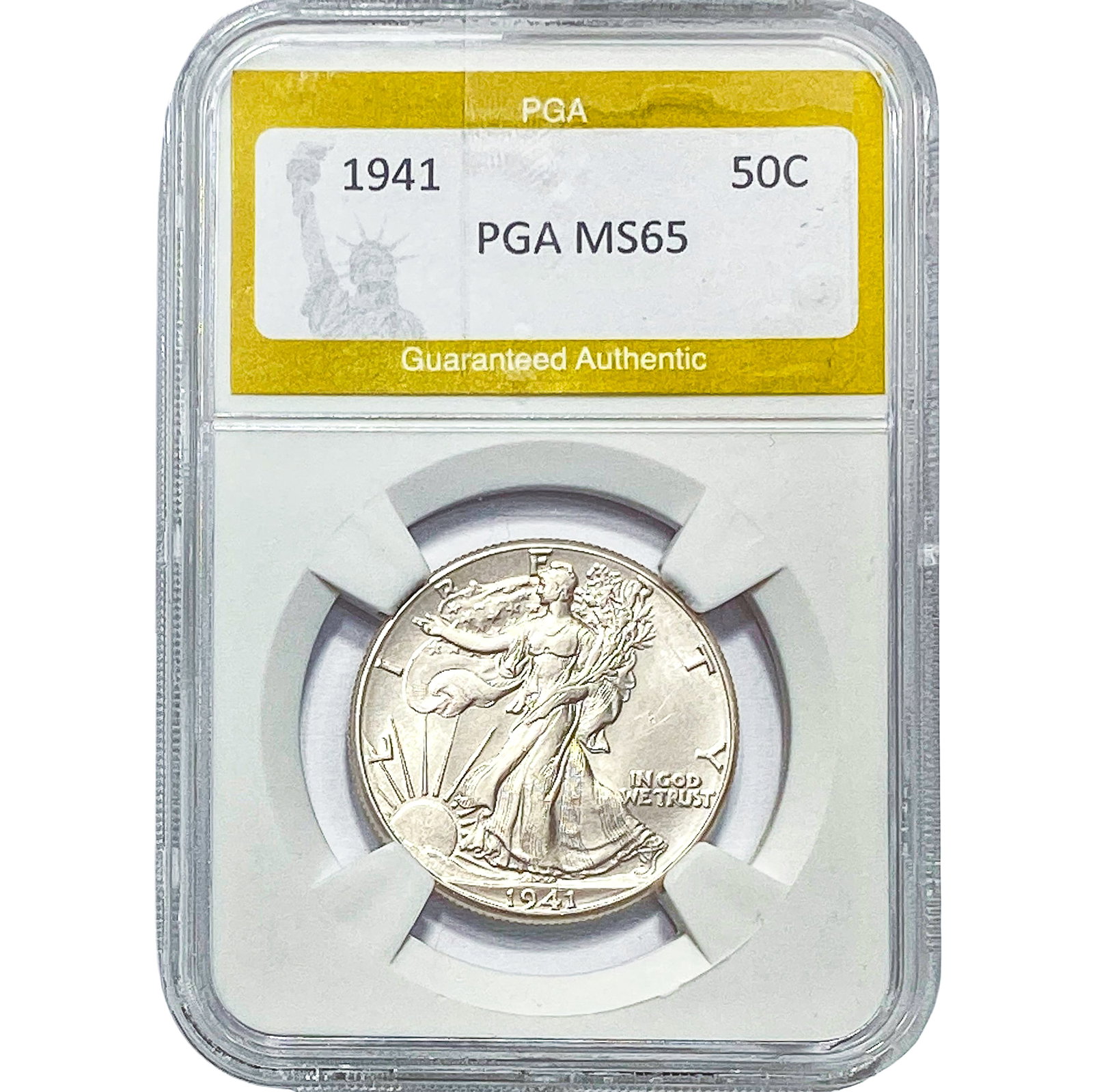 1941 Walking Liberty Half Dollar PGA MS65