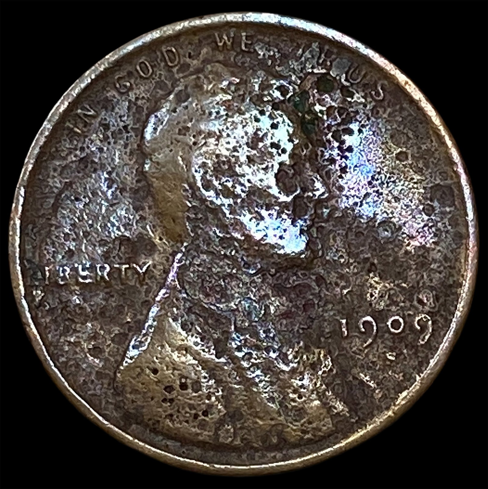 1909 Lincoln Wheat Cent NEARLY UNCIRCULATED: 1909 Lincoln Wheat Cent NEARLY UNCIRCULATED