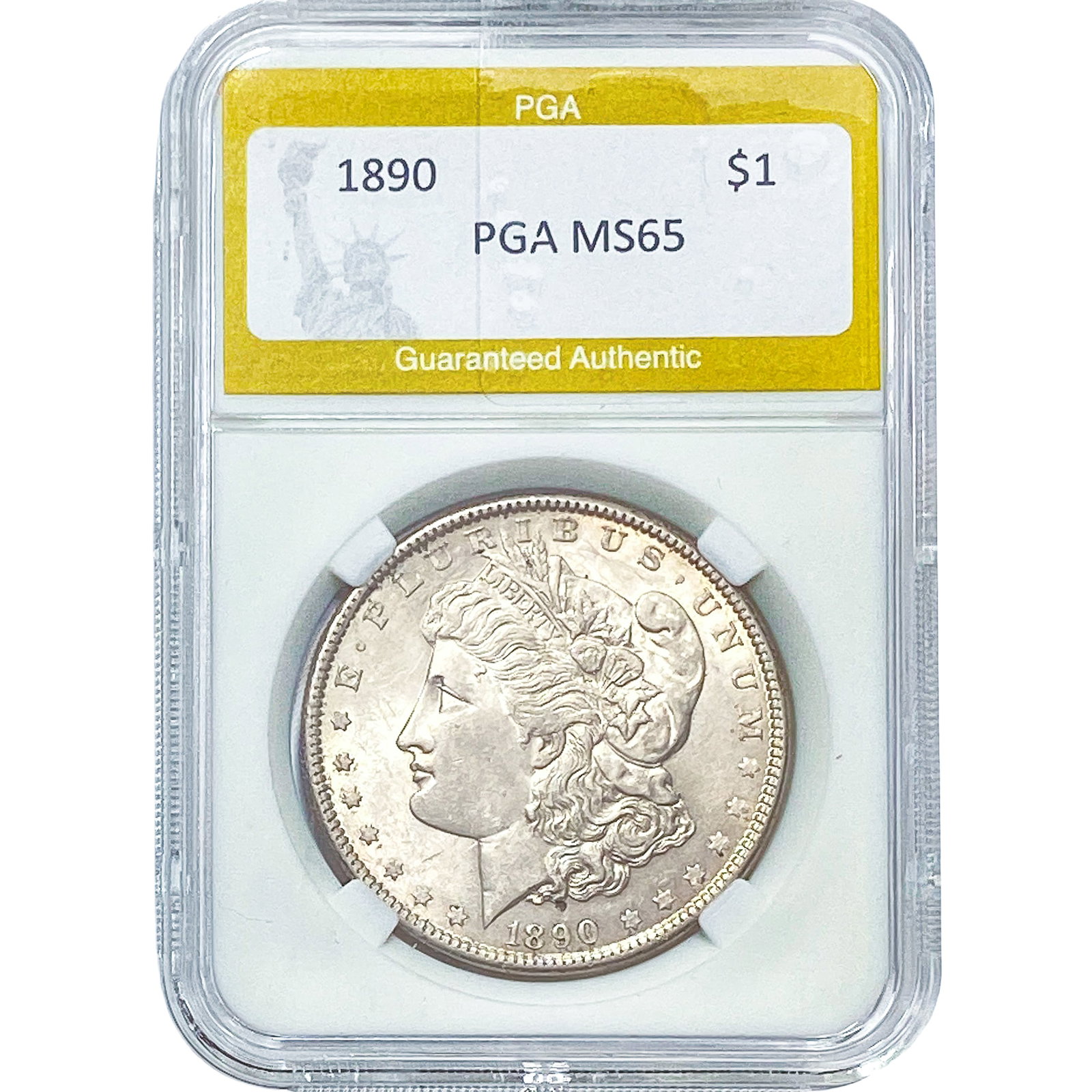 1890 Morgan Silver Dollar PGA MS65