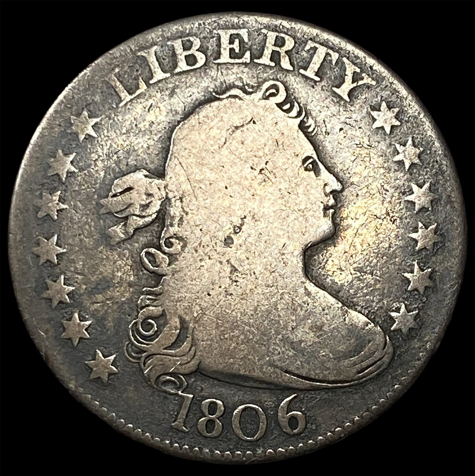 1806 Draped Bust Quarter LIGHTLY CIRCULATED (1 of 2)