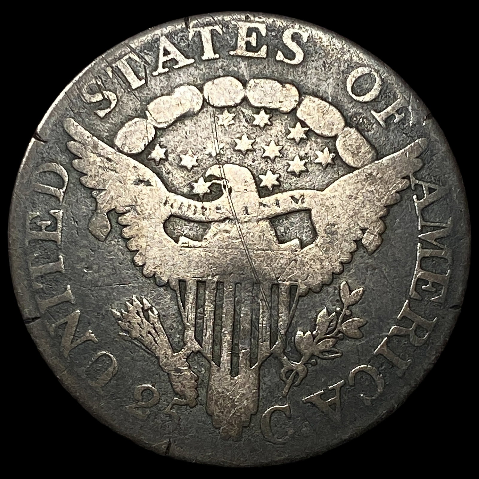 1806 Silver Draped Bust Quarter LIGHTLY CIRCULATED - 2