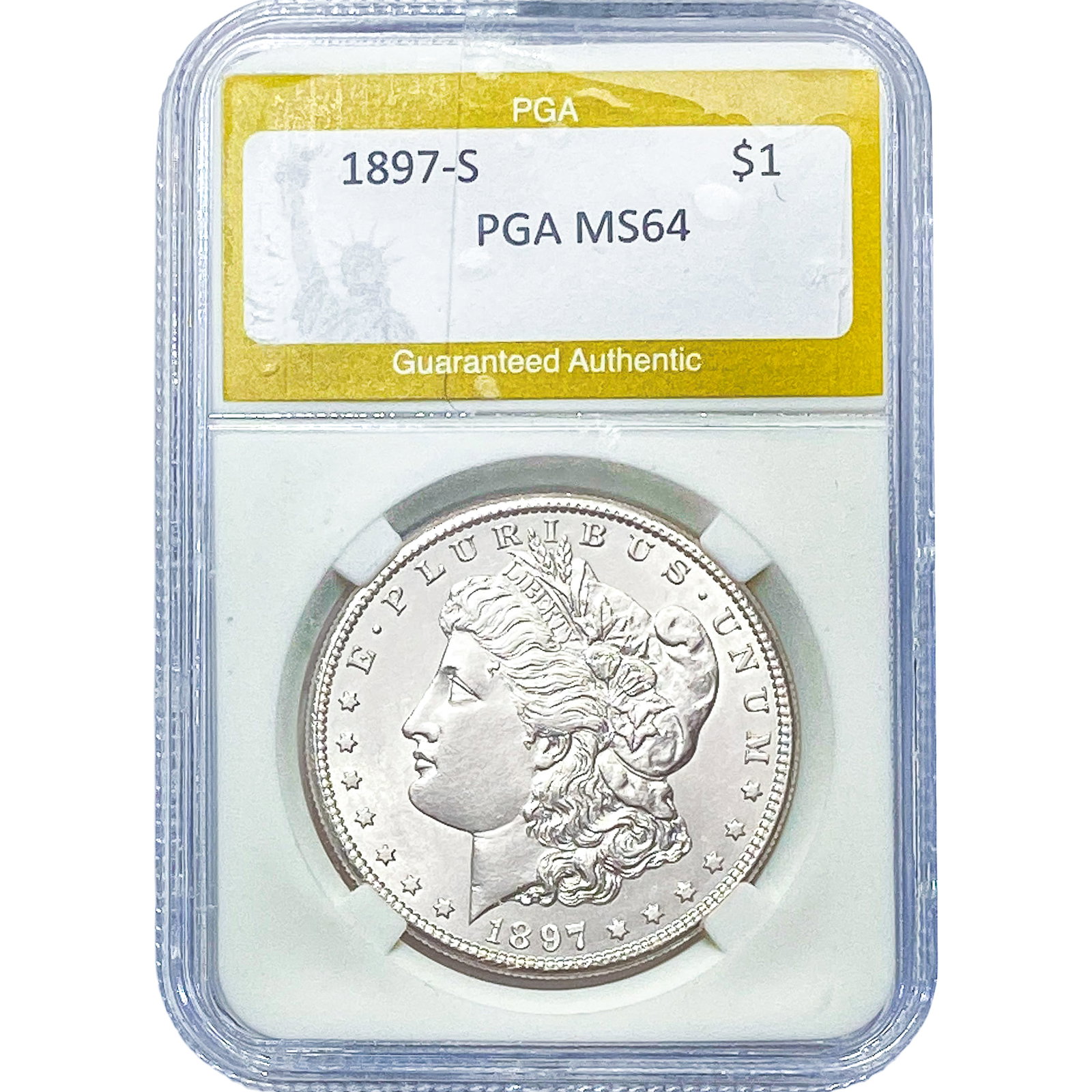 1897-S Morgan Silver Dollar PGA MS64