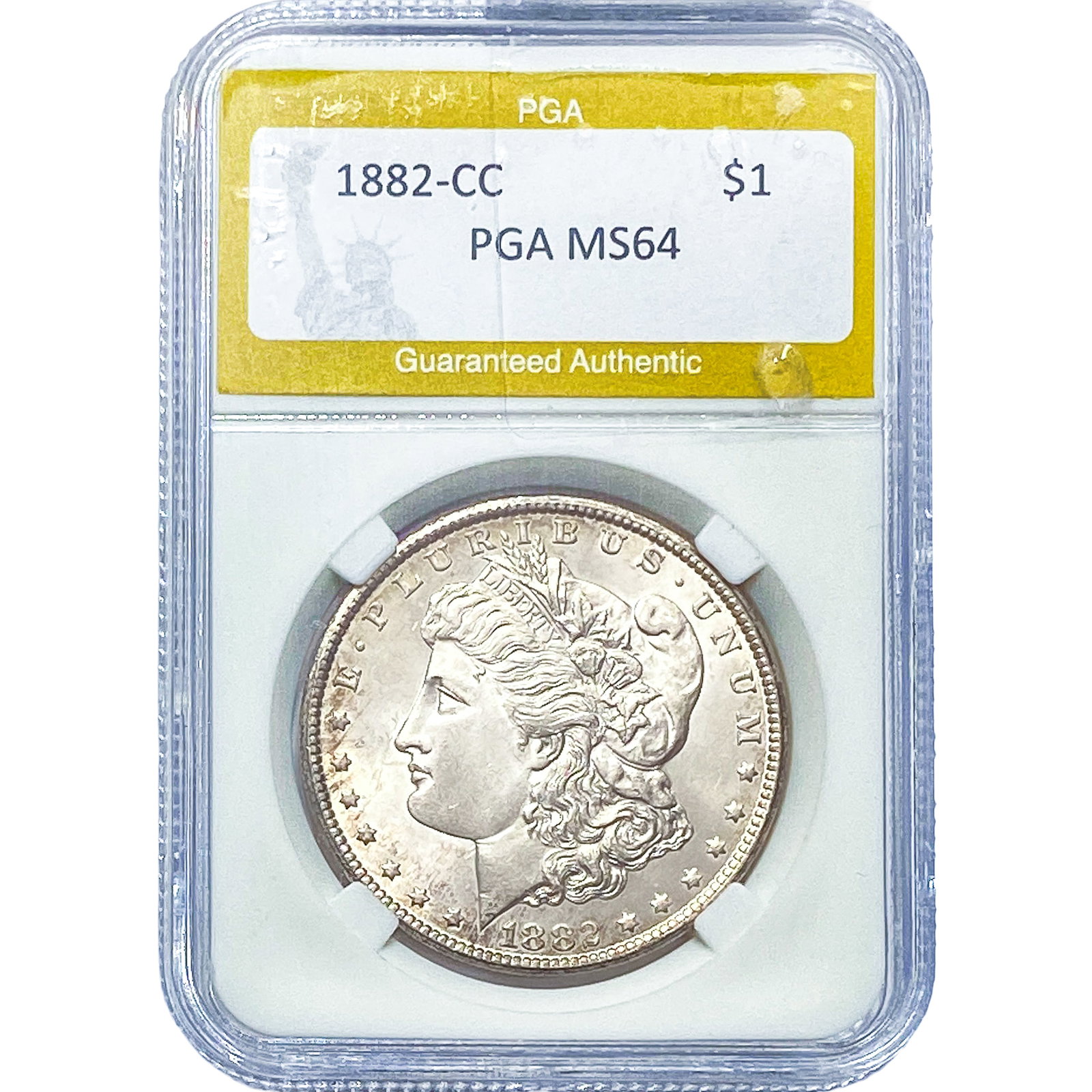1882-CC Morgan Silver Dollar PGA MS64