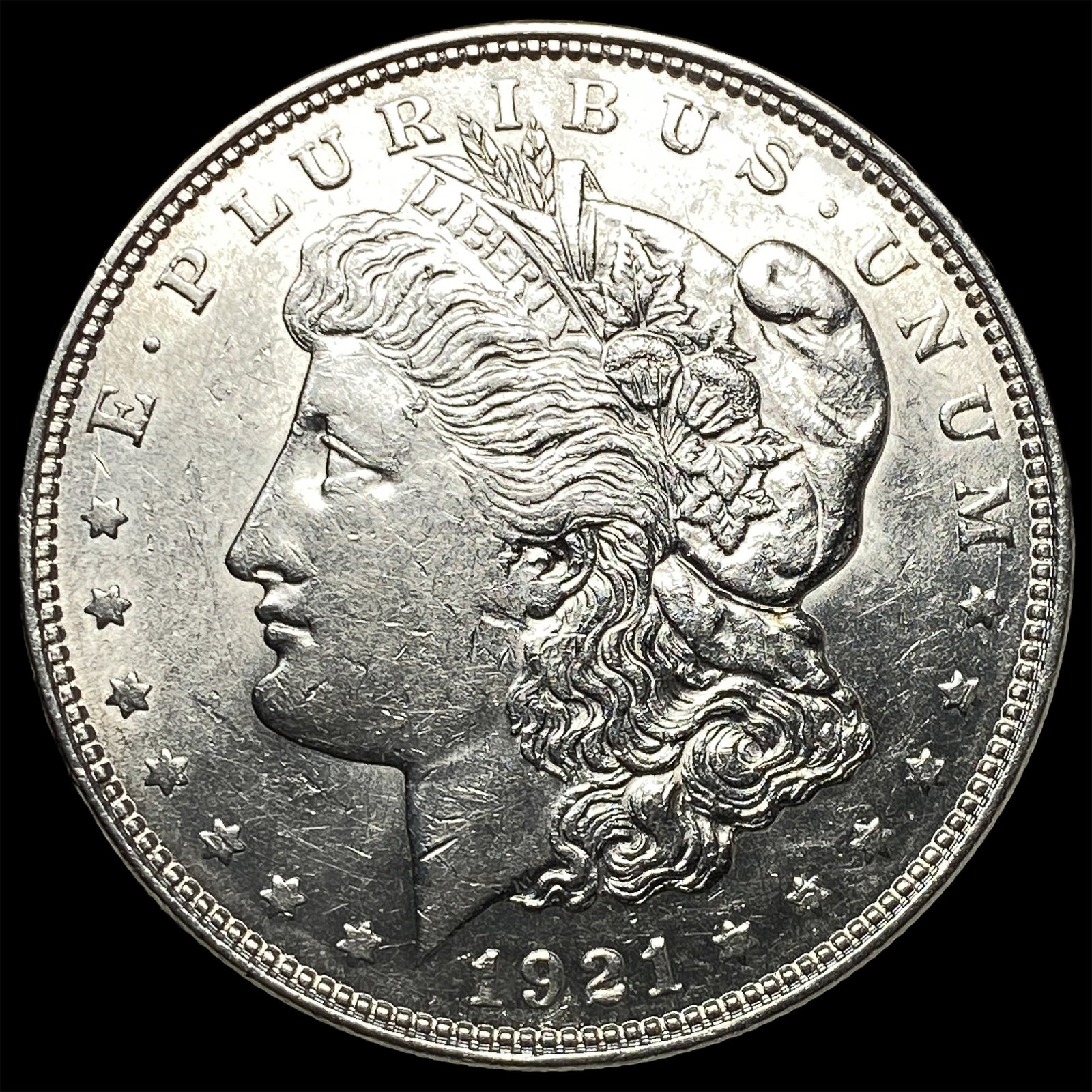 1921 Morgan Silver Dollar CLOSELY UNCIRCULATED: 1921 Morgan Silver Dollar CLOSELY UNCIRCULATED