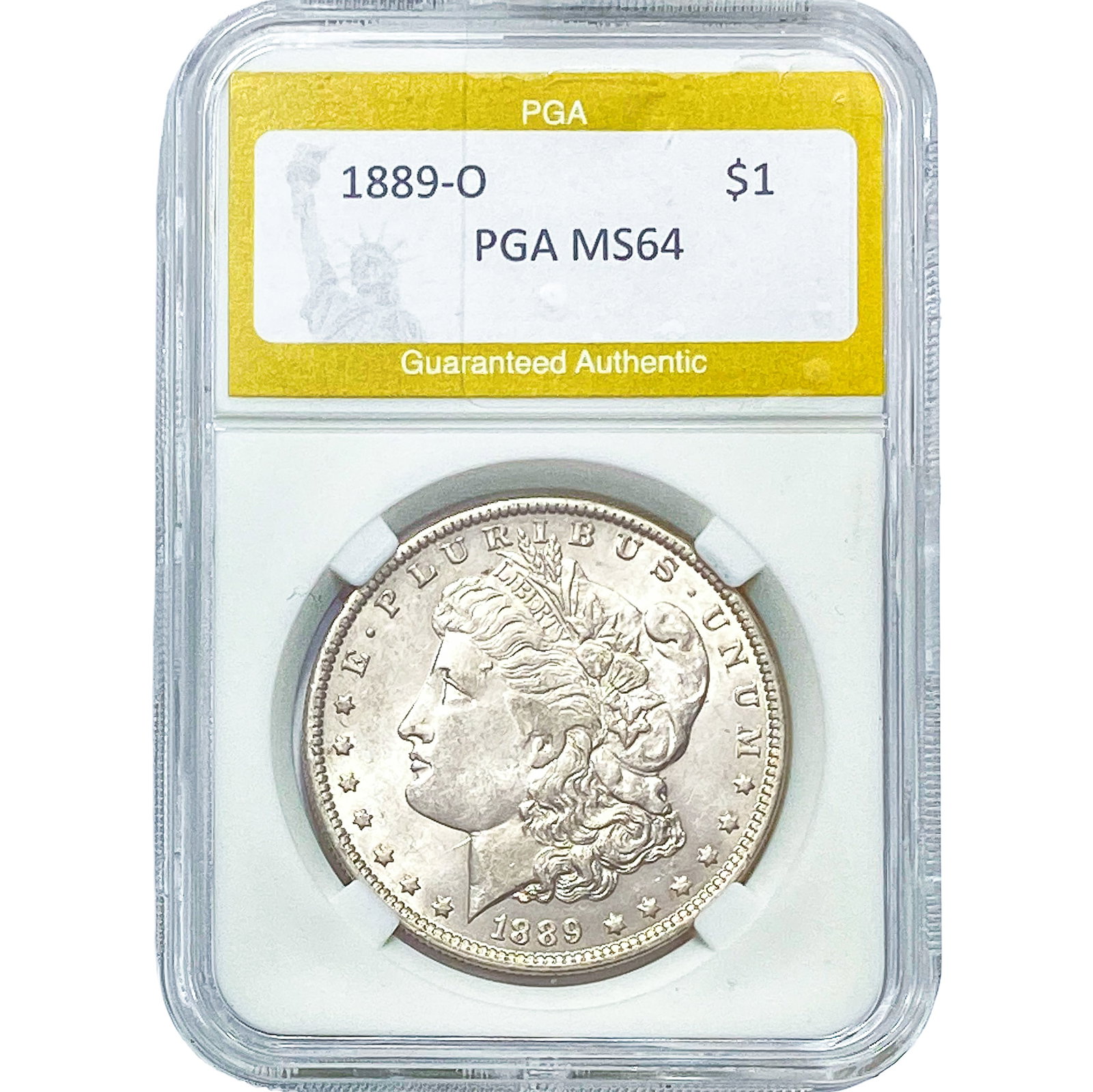 1889-O Morgan Silver Dollar PGA MS64