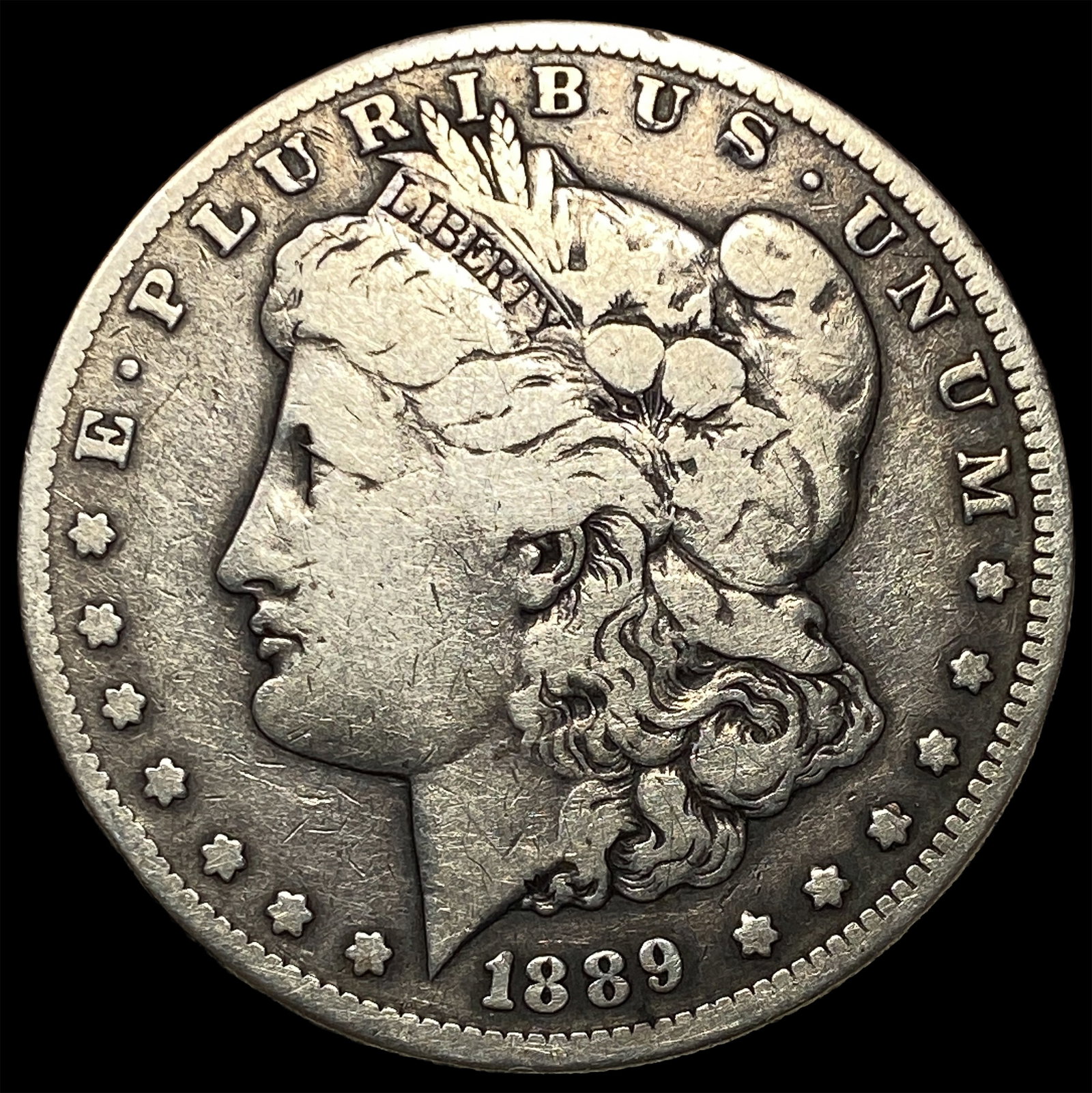 1889-S Silver Morgan Dollar LIGHTLY CIRCULATED: 1889-S Silver Morgan Dollar LIGHTLY CIRCULATED