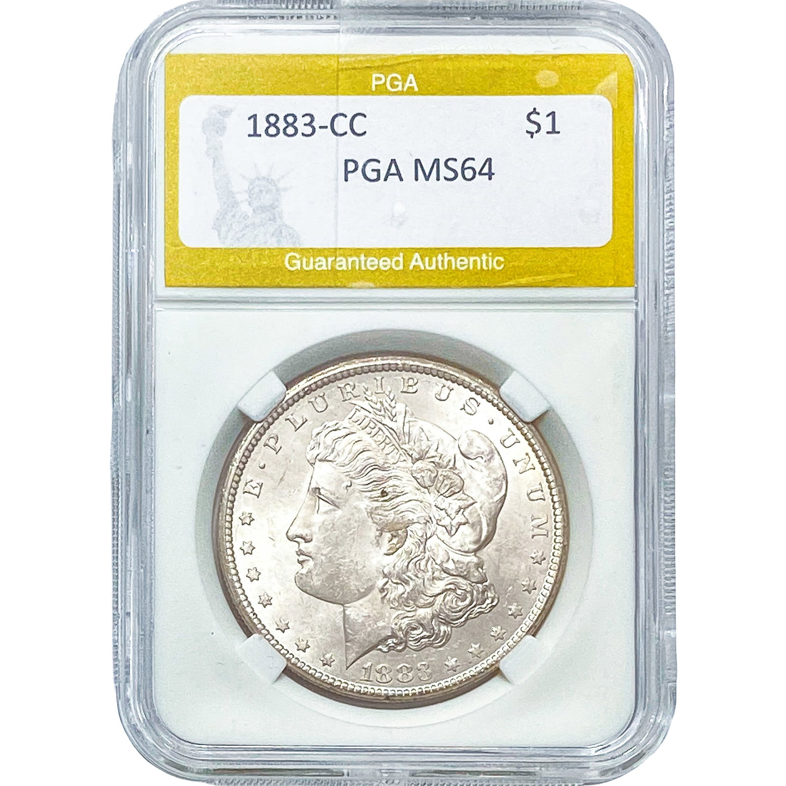 1883-CC Morgan Silver Dollar PGA MS64