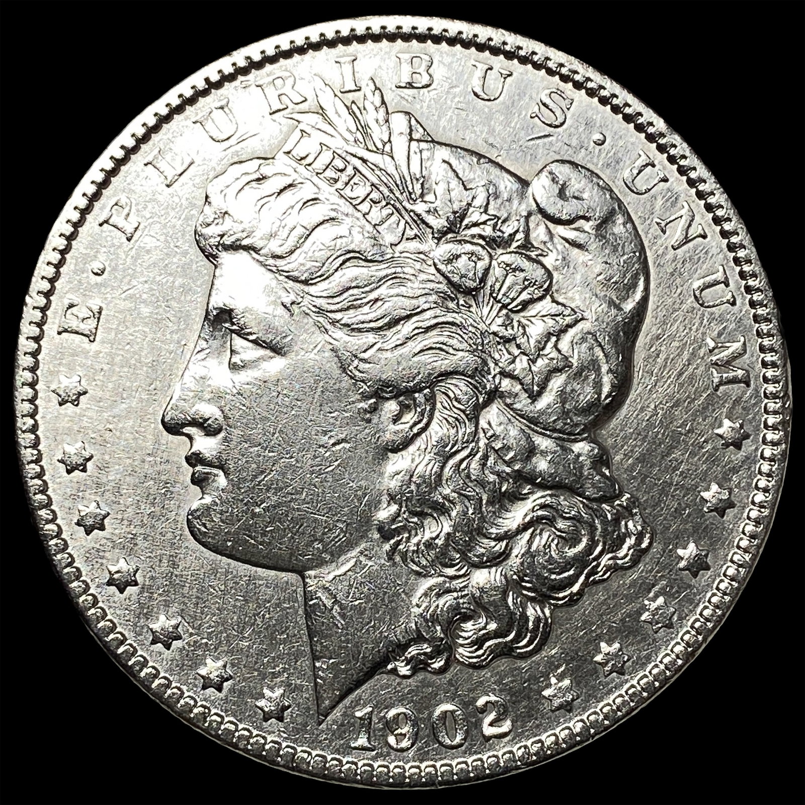 1902 Morgan Silver Dollar NEARLY UNCIRCULATED: 1902 Morgan Silver Dollar NEARLY UNCIRCULATED