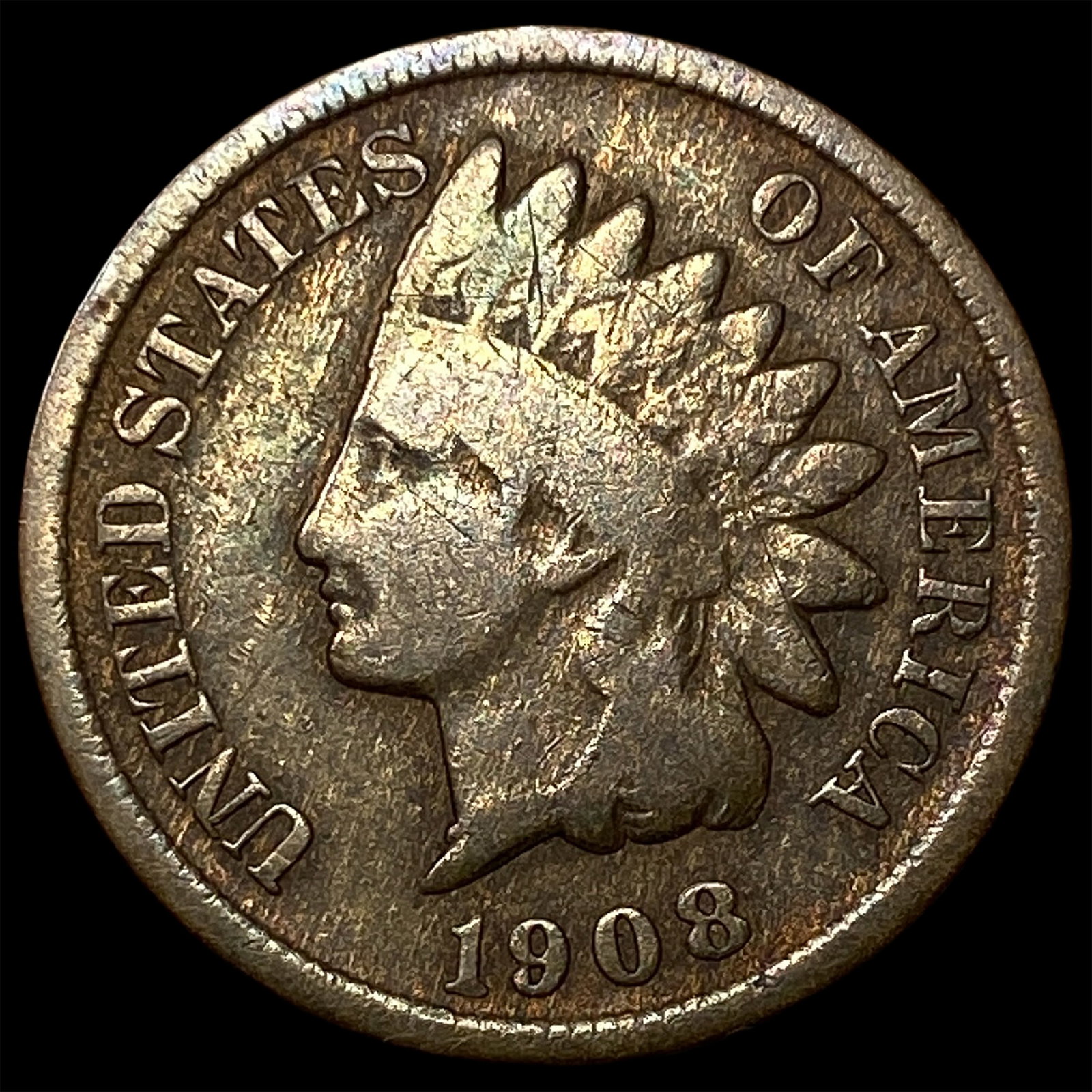 1908-S Indian Head Cent LIGHTLY CIRCULATED: 1908-S Indian Head Cent LIGHTLY CIRCULATED