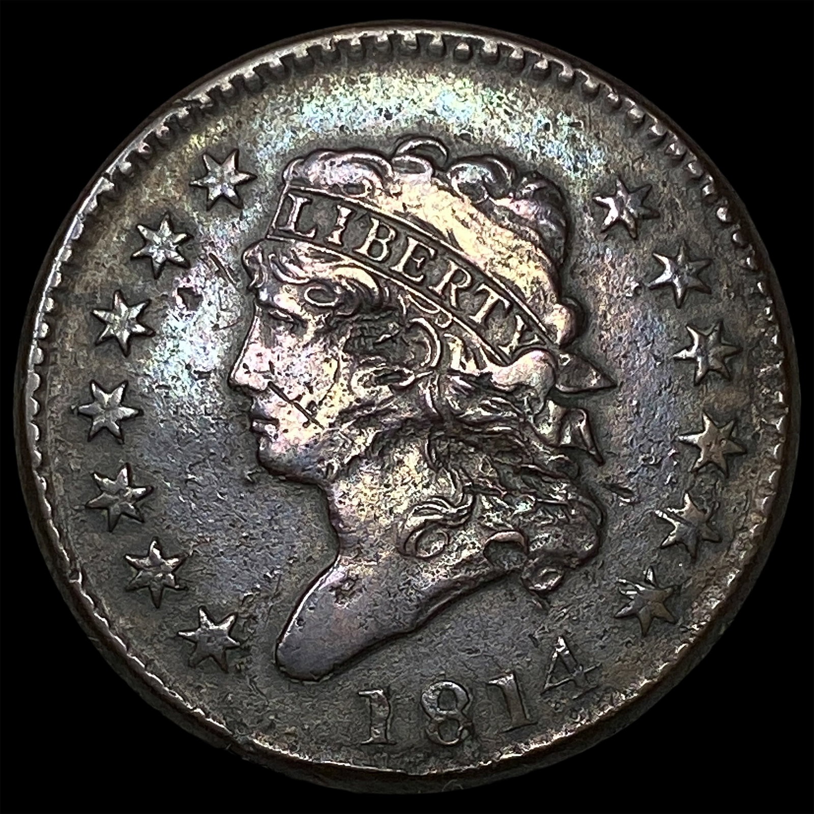 1814 Classic Head Large Cent NEARLY UNCIRCULATED: 1814 Classic Head Large Cent NEARLY UNCIRCULATED
