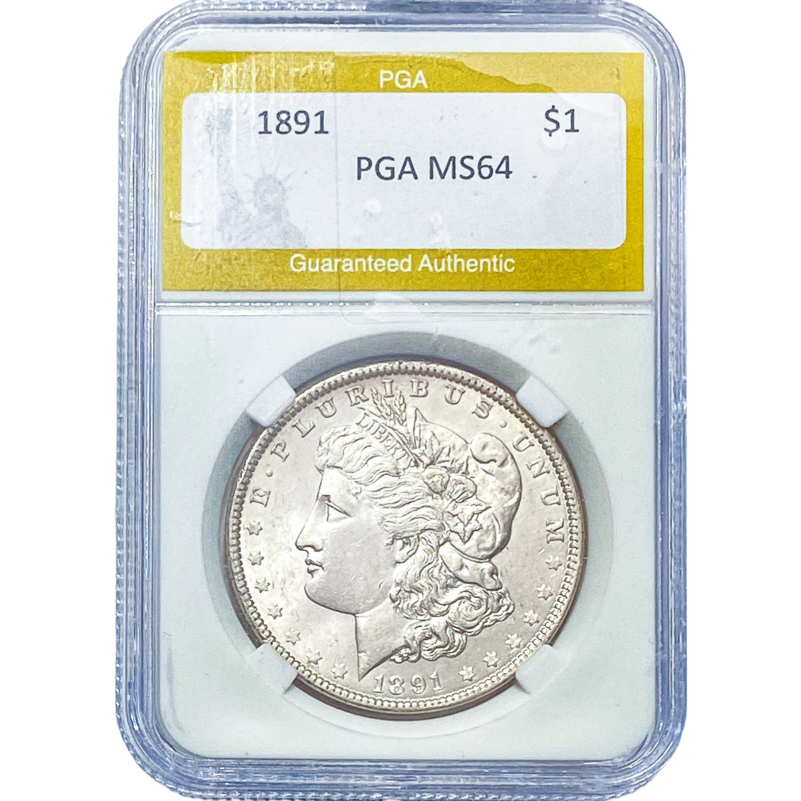 1891 Morgan Silver Dollar PGA MS64