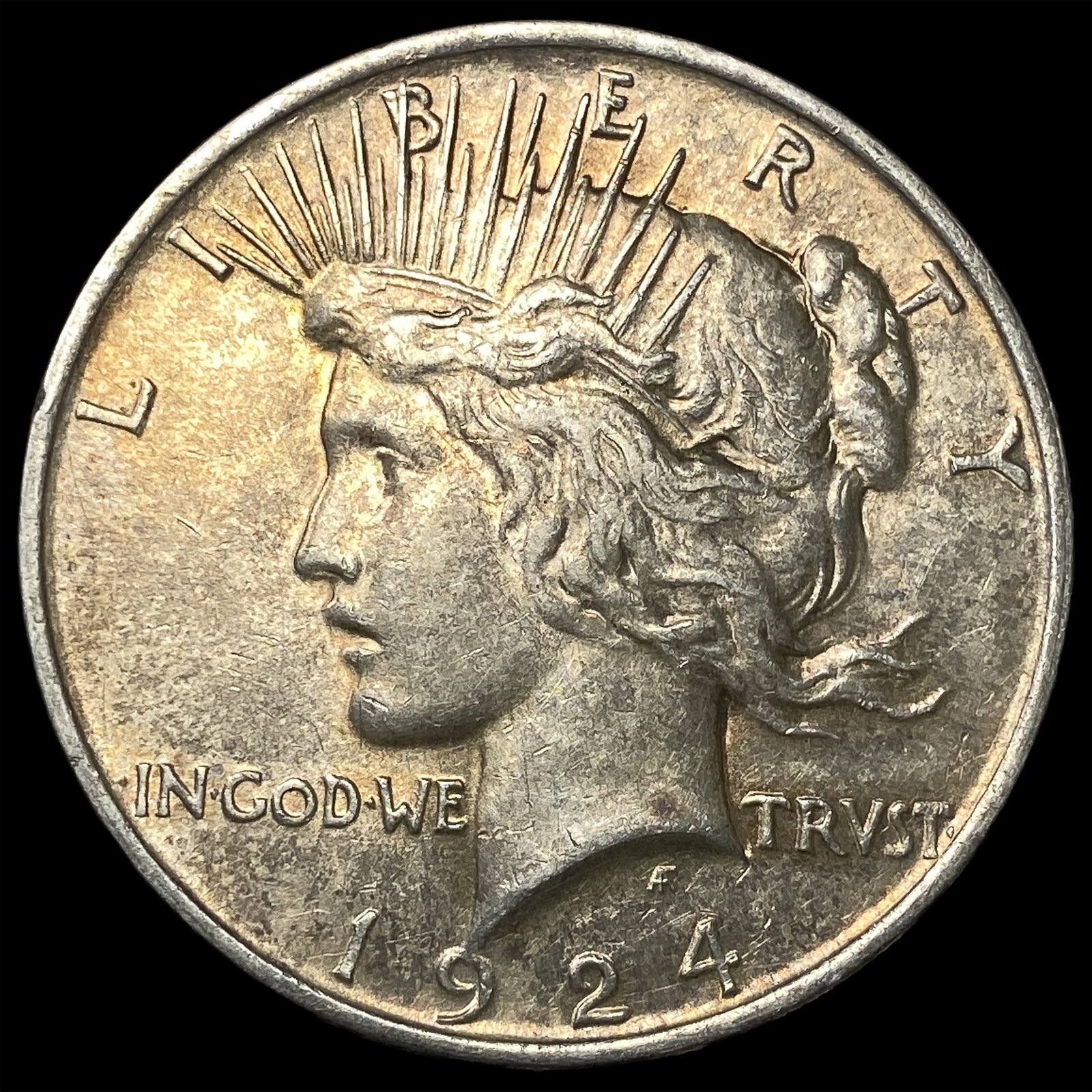1924 Silver Peace Dollar CHOICE AU: 1924 Silver Peace Dollar CHOICE AU