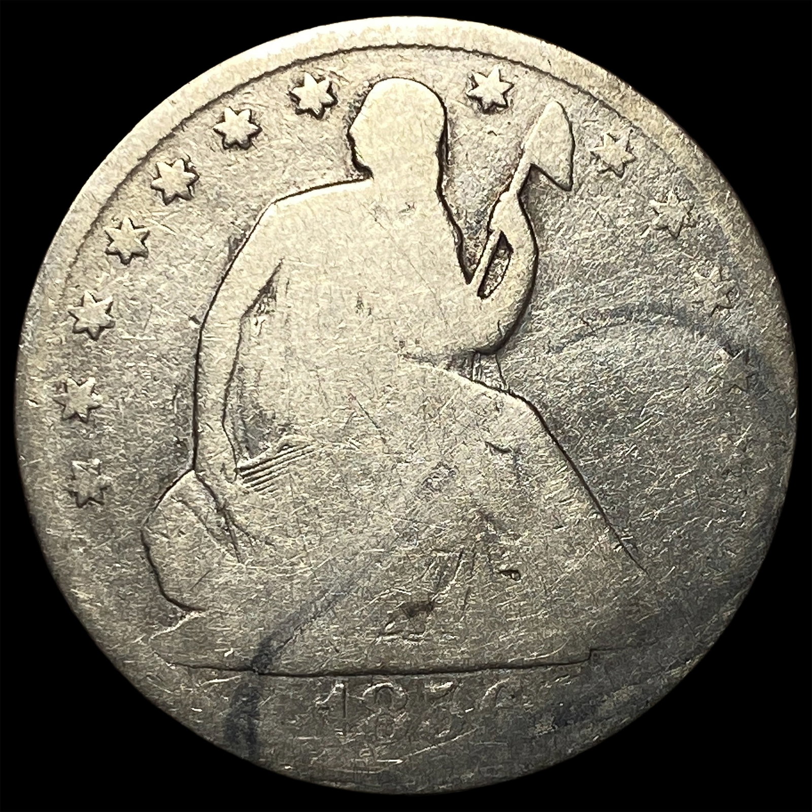 1839-O Silver Half Dollar (Seated Liberty) NICELY CIRCULATED: 1839-O Silver Half Dollar (Seated Liberty) NICELY CIRCULATED