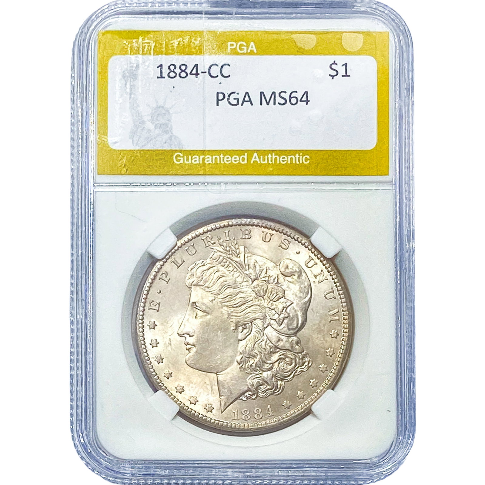 1884-CC Morgan Silver Dollar PGA MS64
