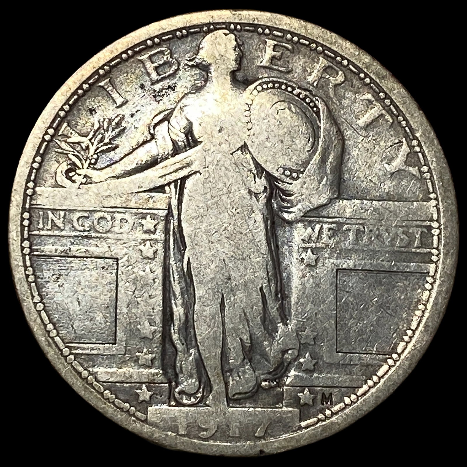 1917 Type 1 Standing Liberty Quarter LIGHTLY CIRCULATED (1 of 2)