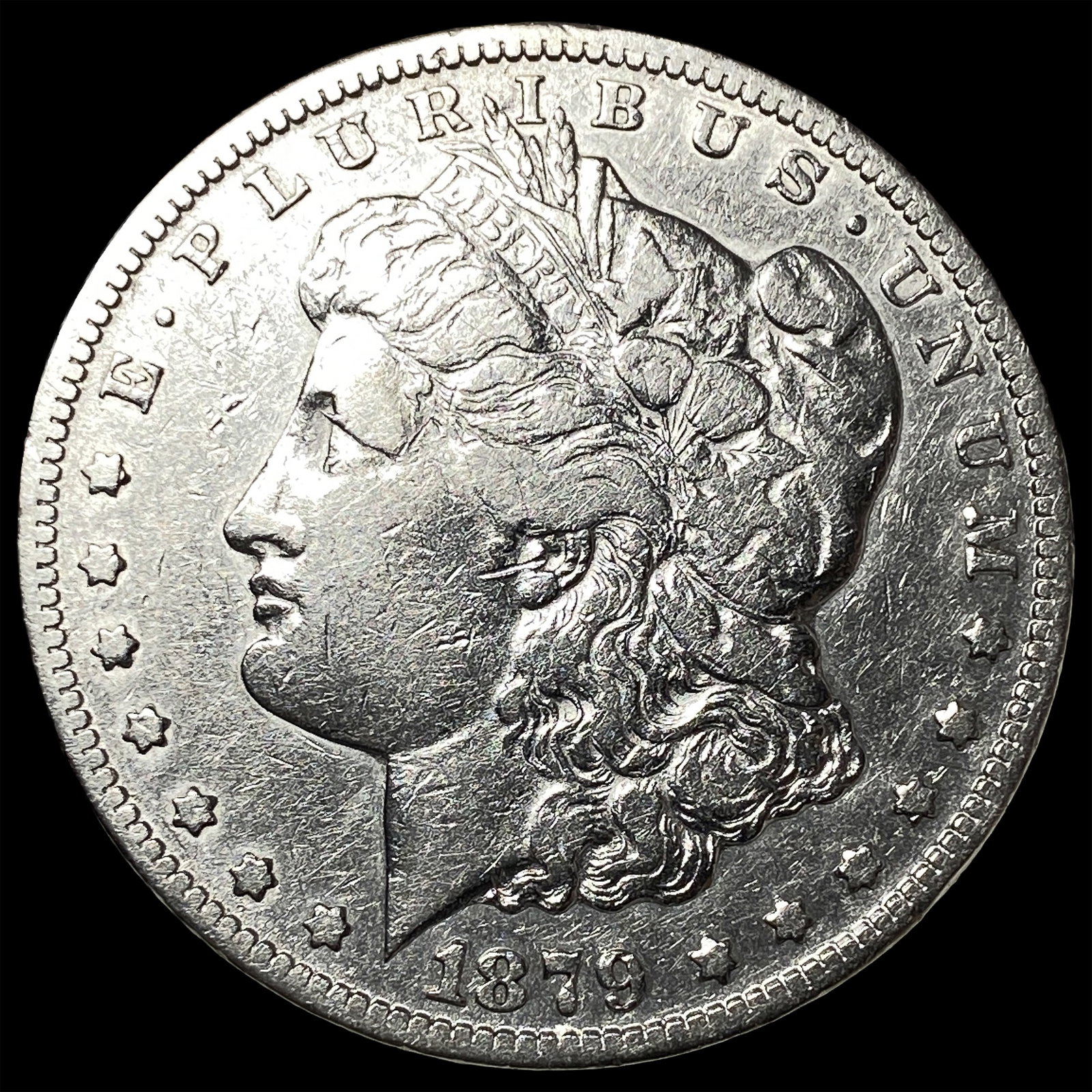 1879-S Silver Morgan Dollar NEARLY UNCIRCULATED: 1879-S Silver Morgan Dollar NEARLY UNCIRCULATED