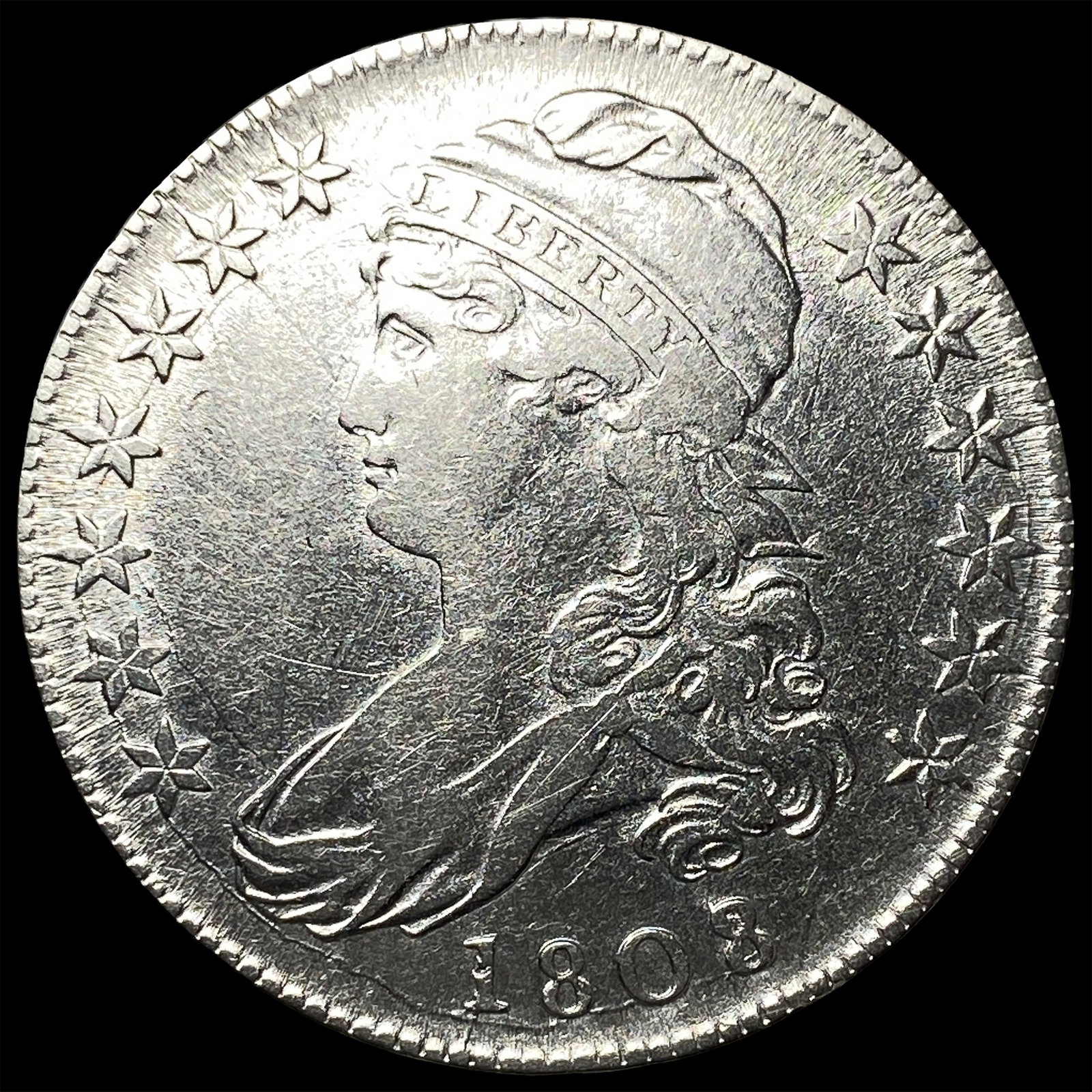 1803 Silver Half Dollar Draped Bust LIGHTLY CIRCULATED (1 of 2)