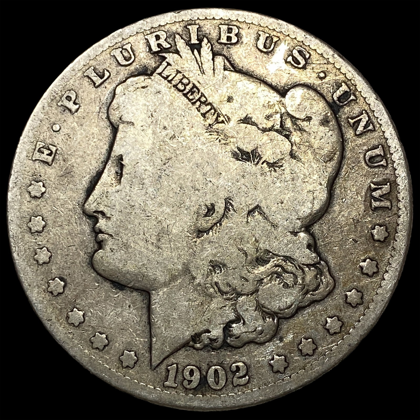 1902-S Silver Morgan Dollar NICELY CIRCULATED: 1902-S Silver Morgan Dollar NICELY CIRCULATED