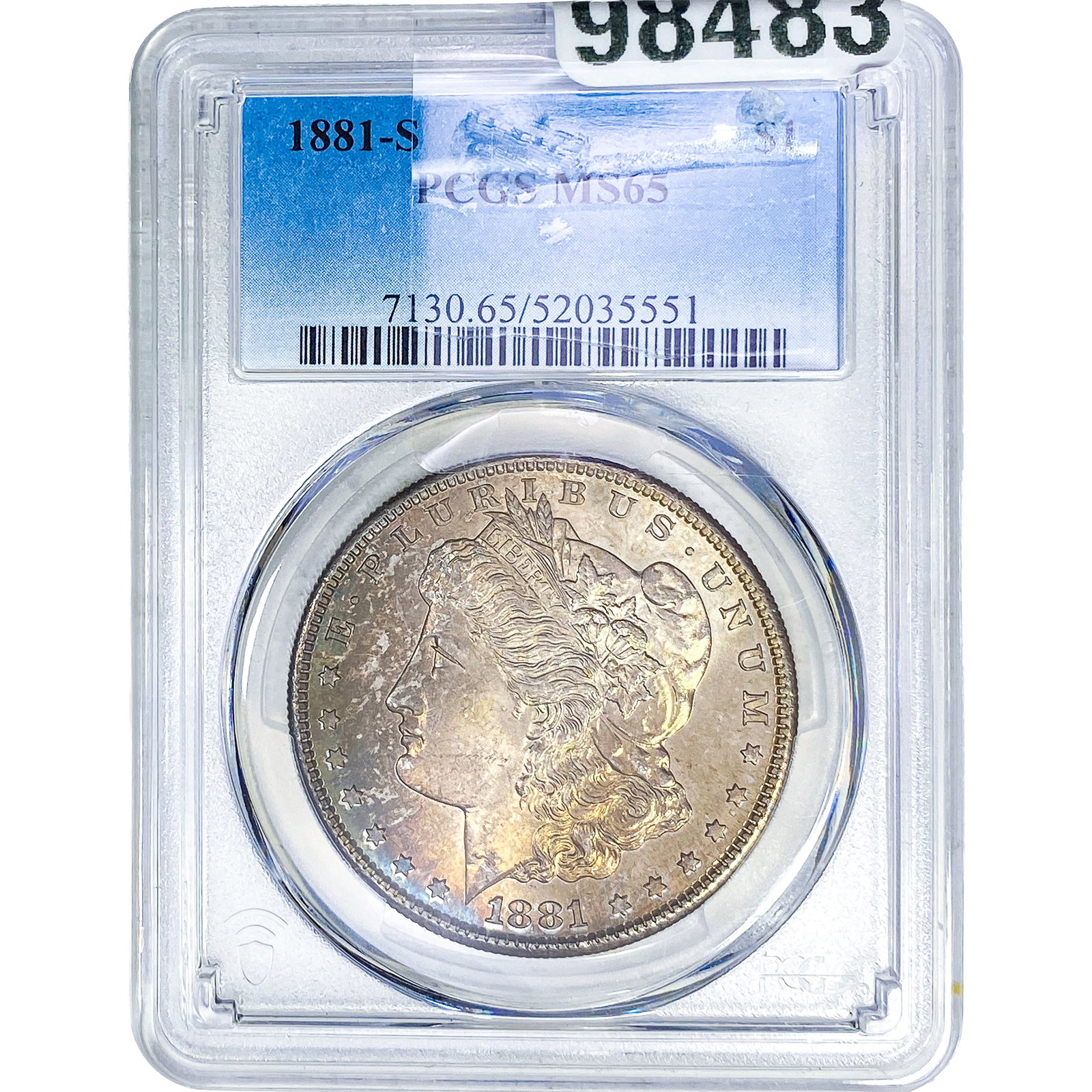 1881-S Morgan Silver Dollar PCGS MS65
