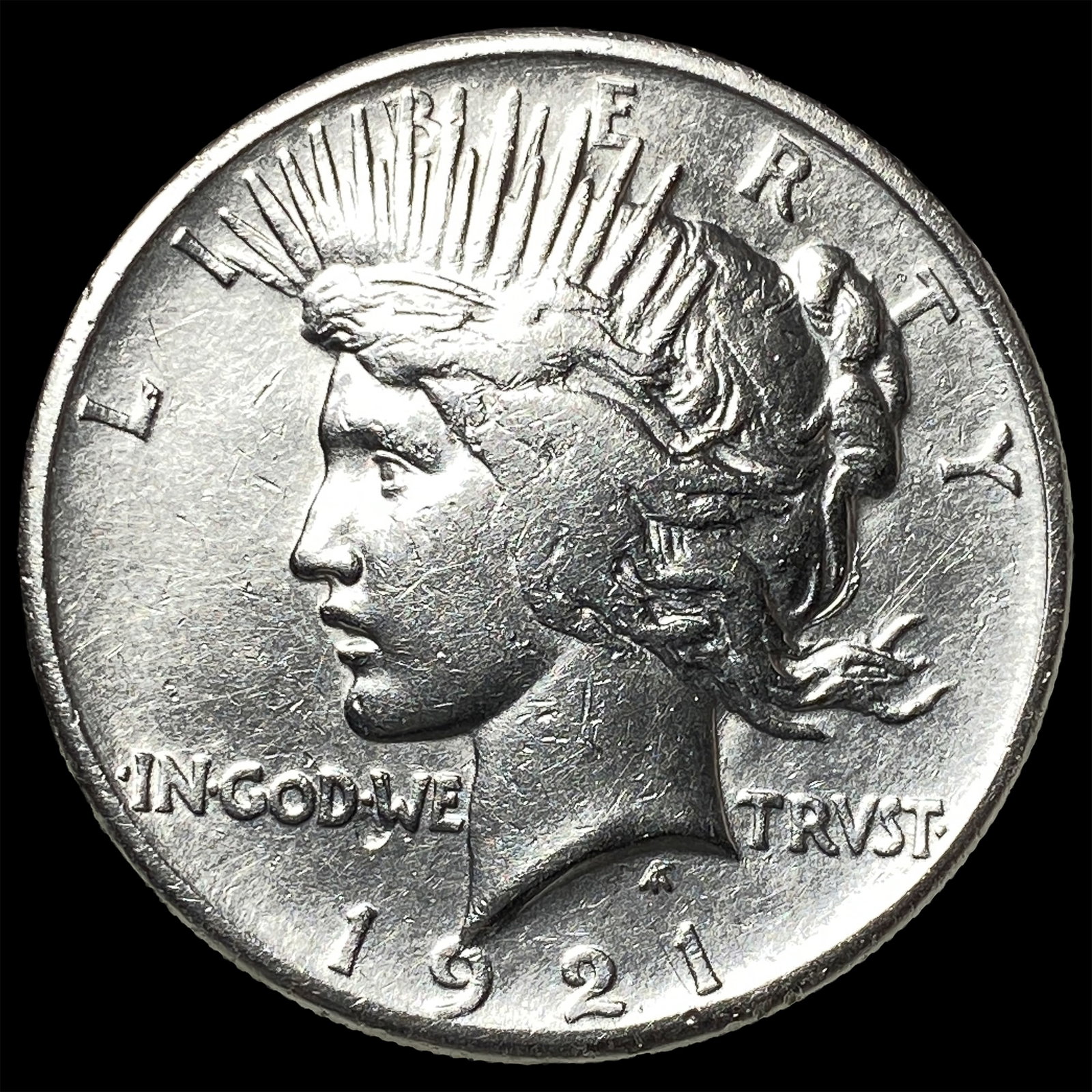 1921 Silver Peace Dollar CLOSELY UNCIRCULATED: 1921 Silver Peace Dollar CLOSELY UNCIRCULATED