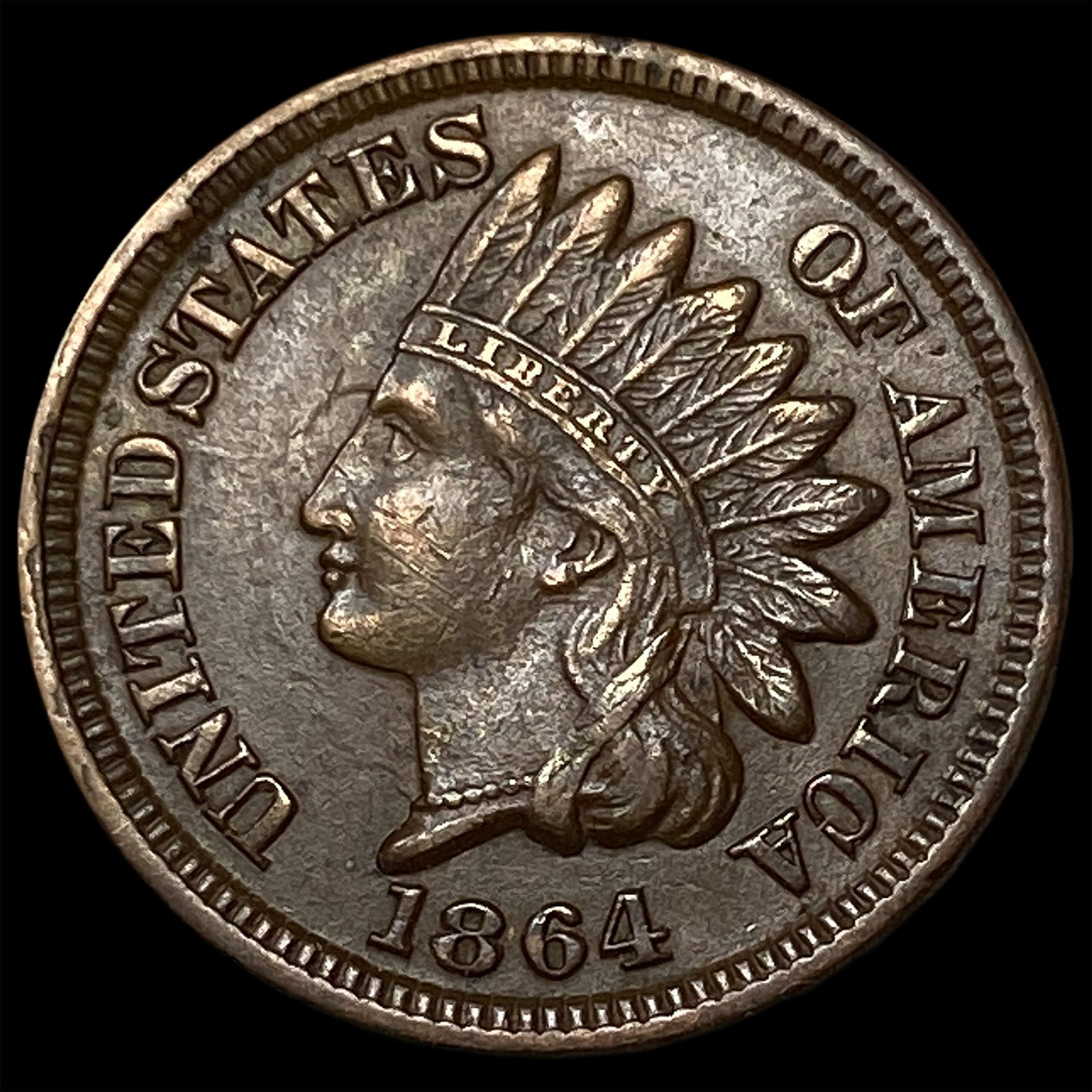 1864 RB Bronze Indian Head Cent UNCIRCULATED (1 of 2)